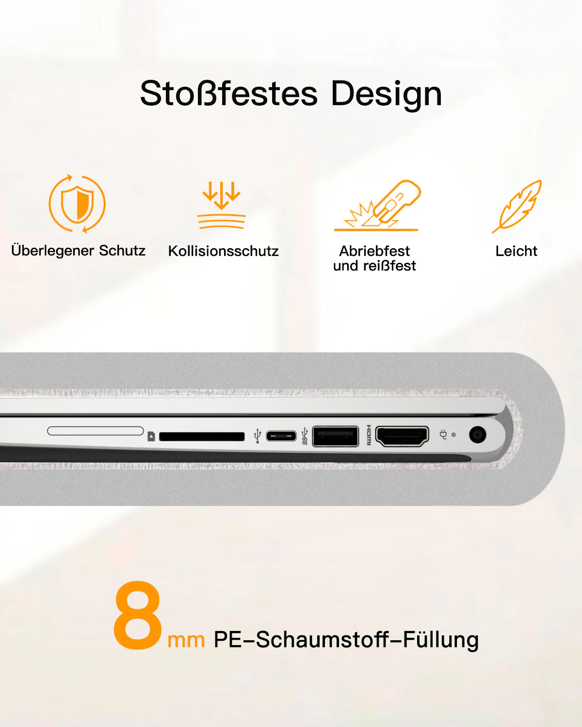 14-15.6 Zoll Hülle Tasche Sleeve Laptop Case, LB1404, LB1504 - Image 10
