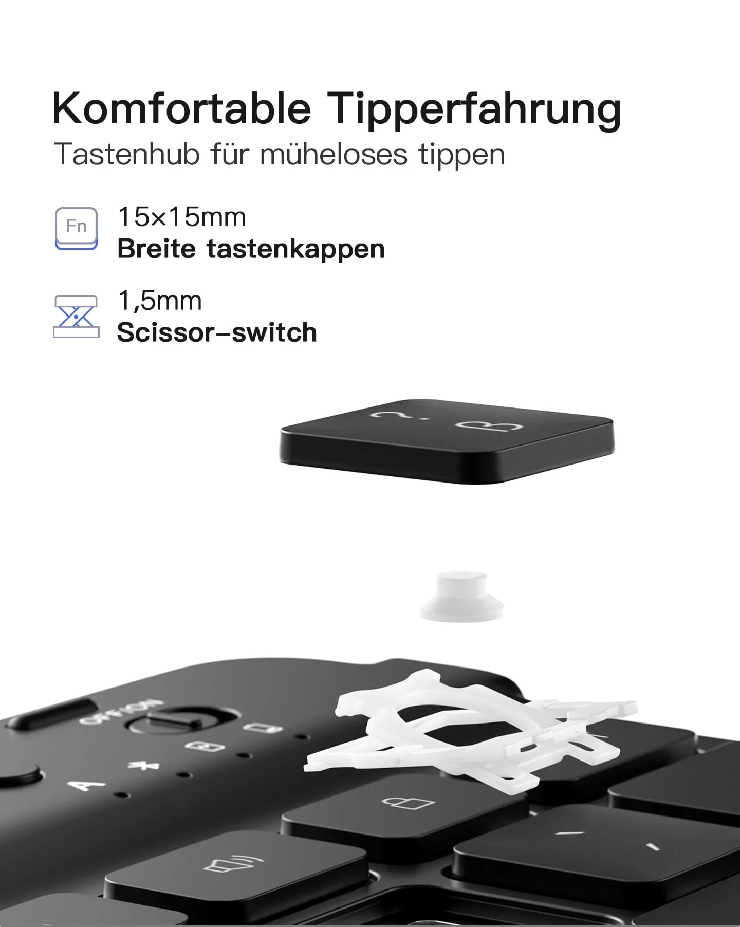 360°-Drehdesign Tastatur Hülle für iPad 11" (A16 2025), iPad 10.9" (10 Gen 2022), N0029 - Image 8