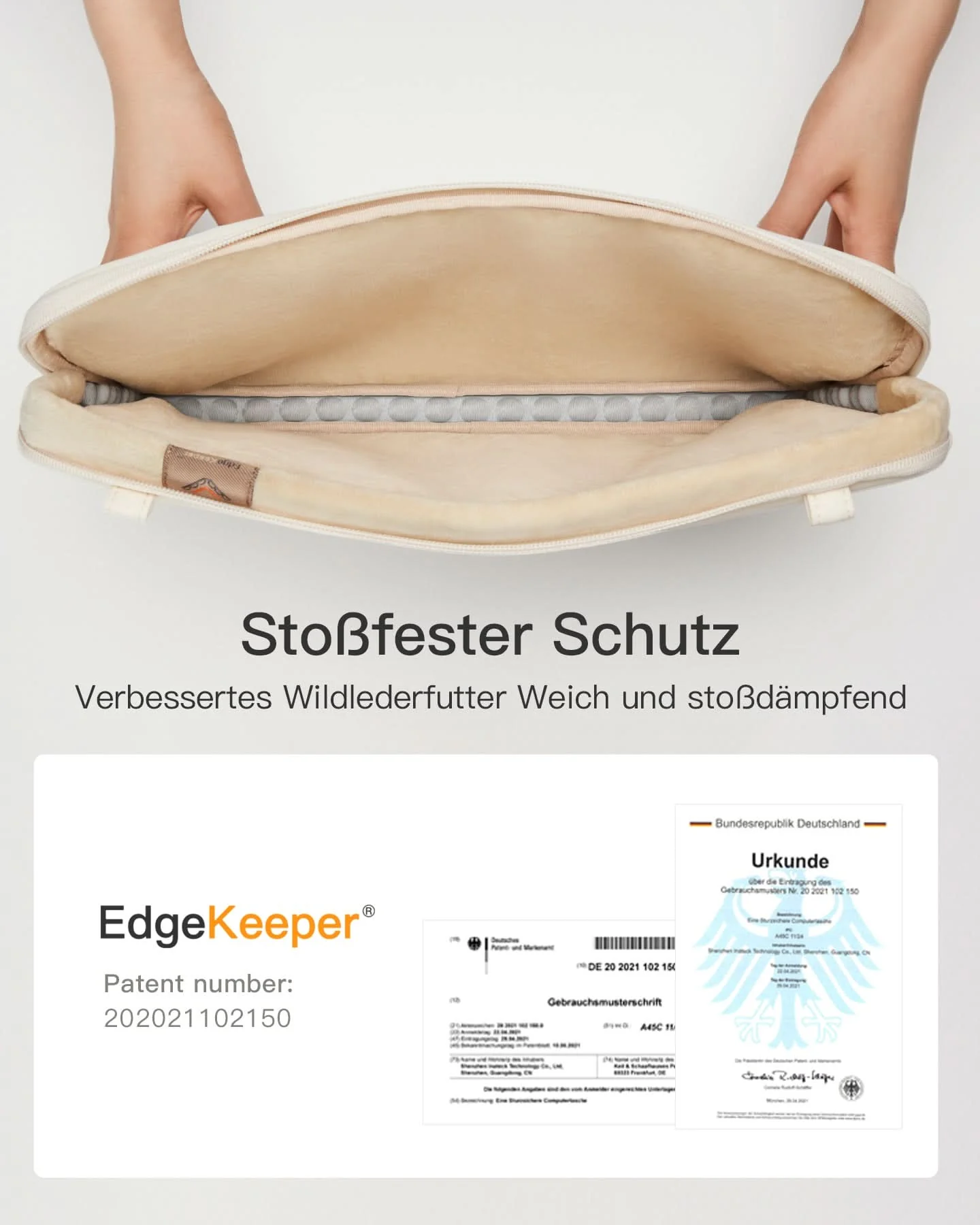 360° Schützende Laptop-Tasche, kompatibel mit 13/14 Zoll MacBook Pro/Air, LBW21 - Image 12