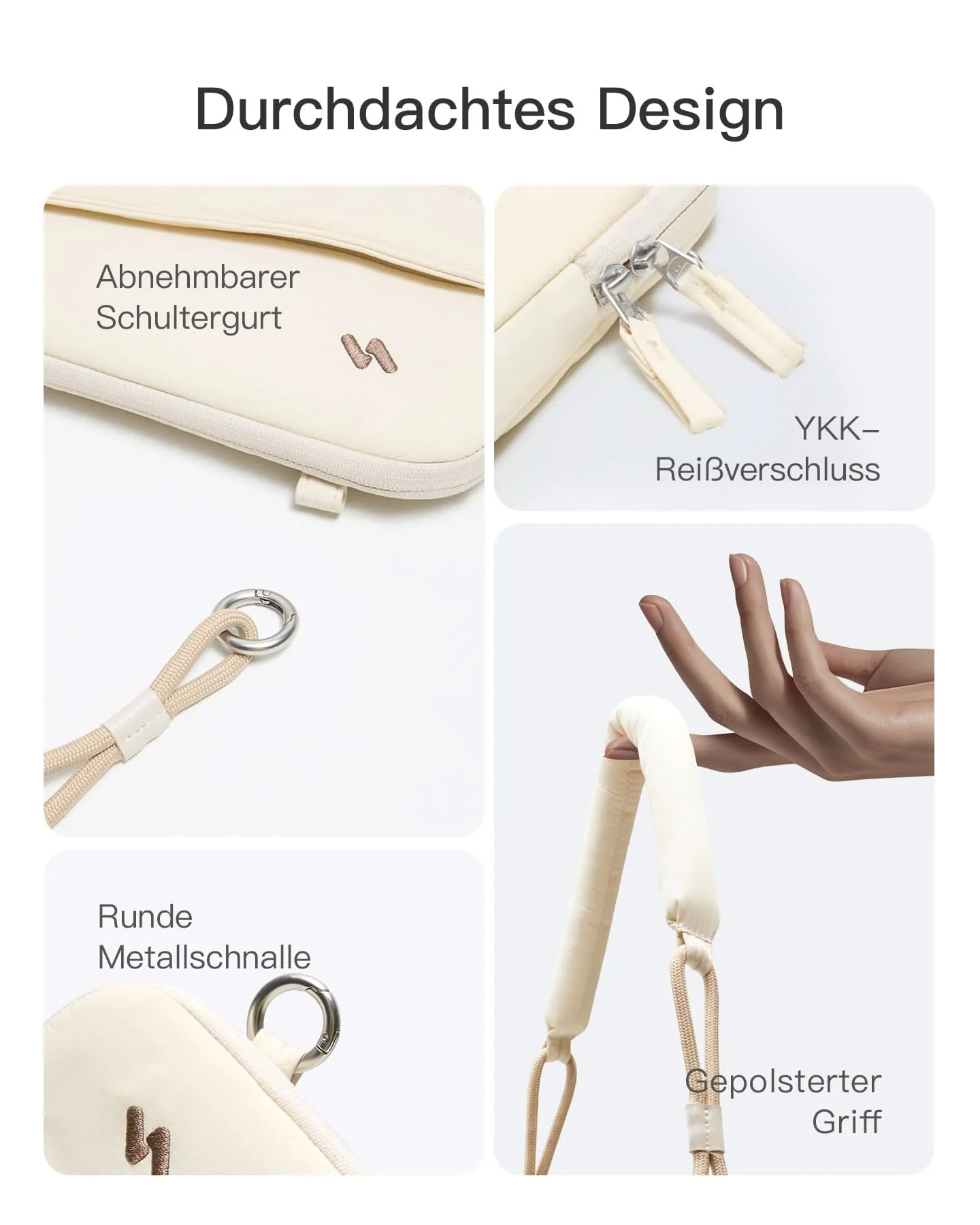 360° Schützende Laptop-Tasche, kompatibel mit 13/14 Zoll MacBook Pro/Air, LBW21 - Image 21