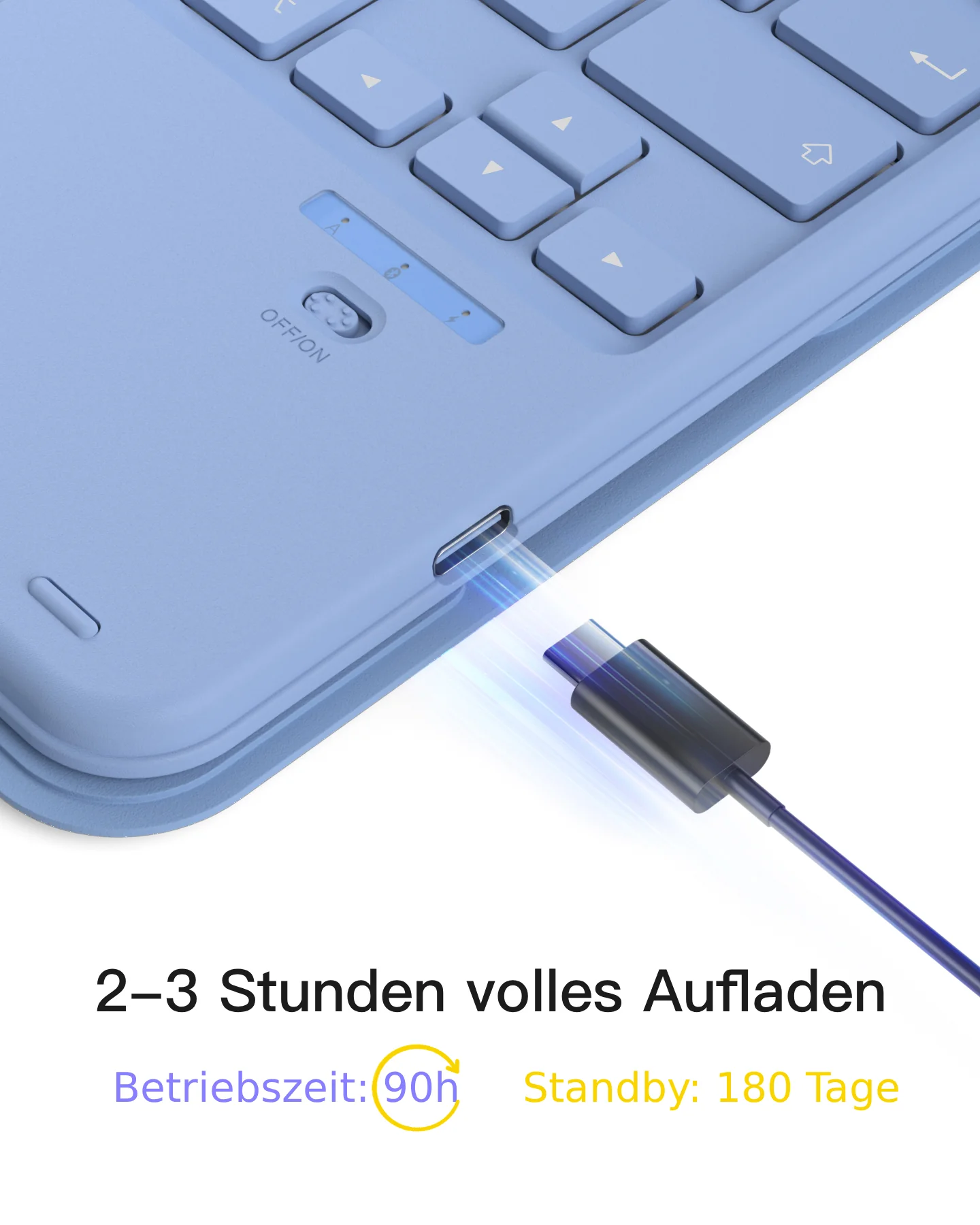 Abnehmbar Tastatur für iPad 11" A16 (2025), iPad Air 11" M4/M3/M2 (2026/2025/2024), iPad Air 10.9" 5/4, iPad Pro 11" 4/3/2/1, KB002 - Image 33
