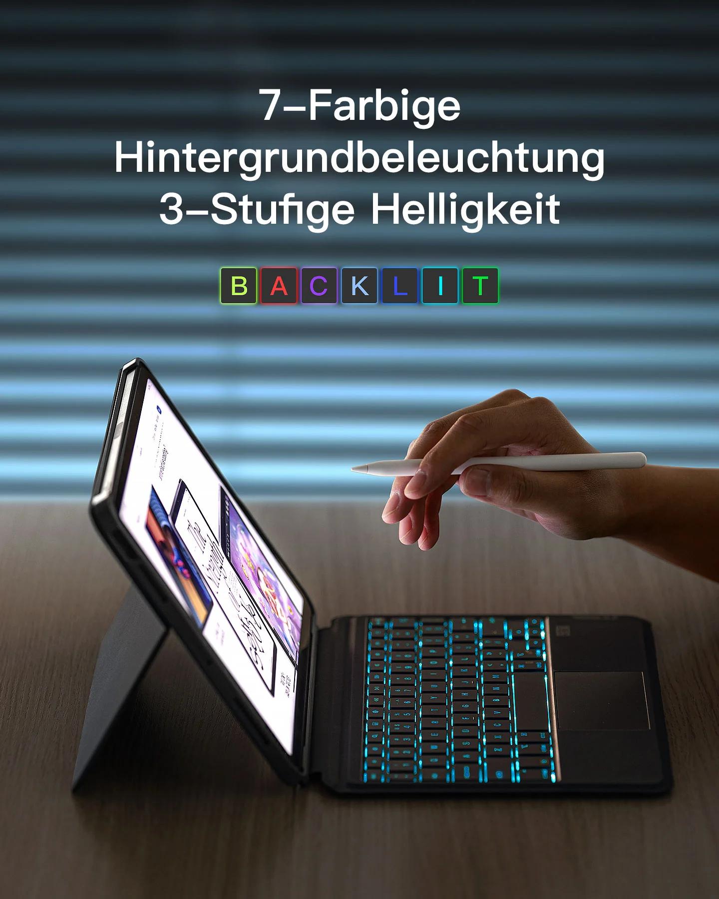 Abnehmbar Tastatur für iPad Pro 11 (M4 2024), KB04111-11 - Image 5