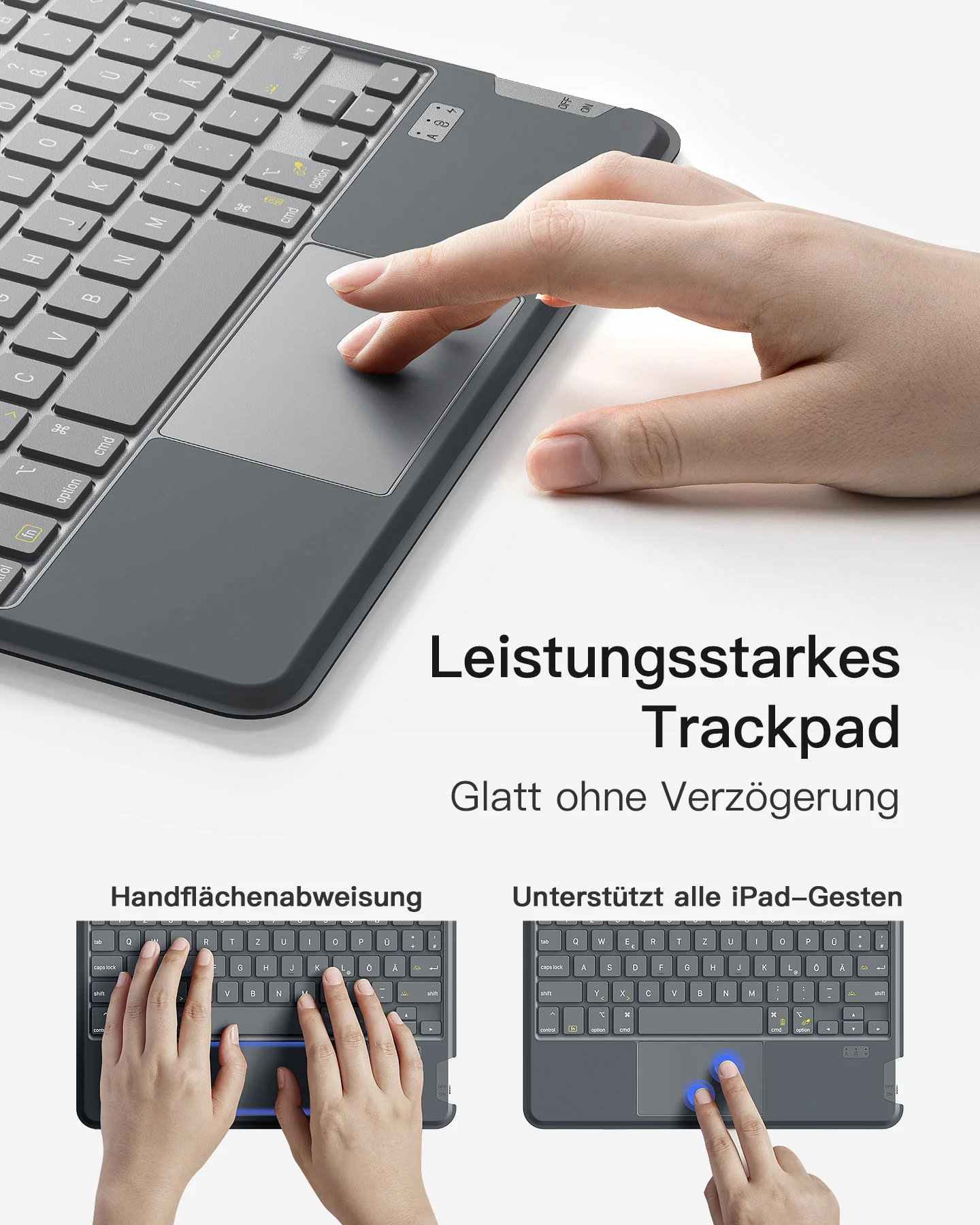 Abnehmbar Tastatur für iPad Pro 11 (M4 2024), KB04111-11 - Image 8