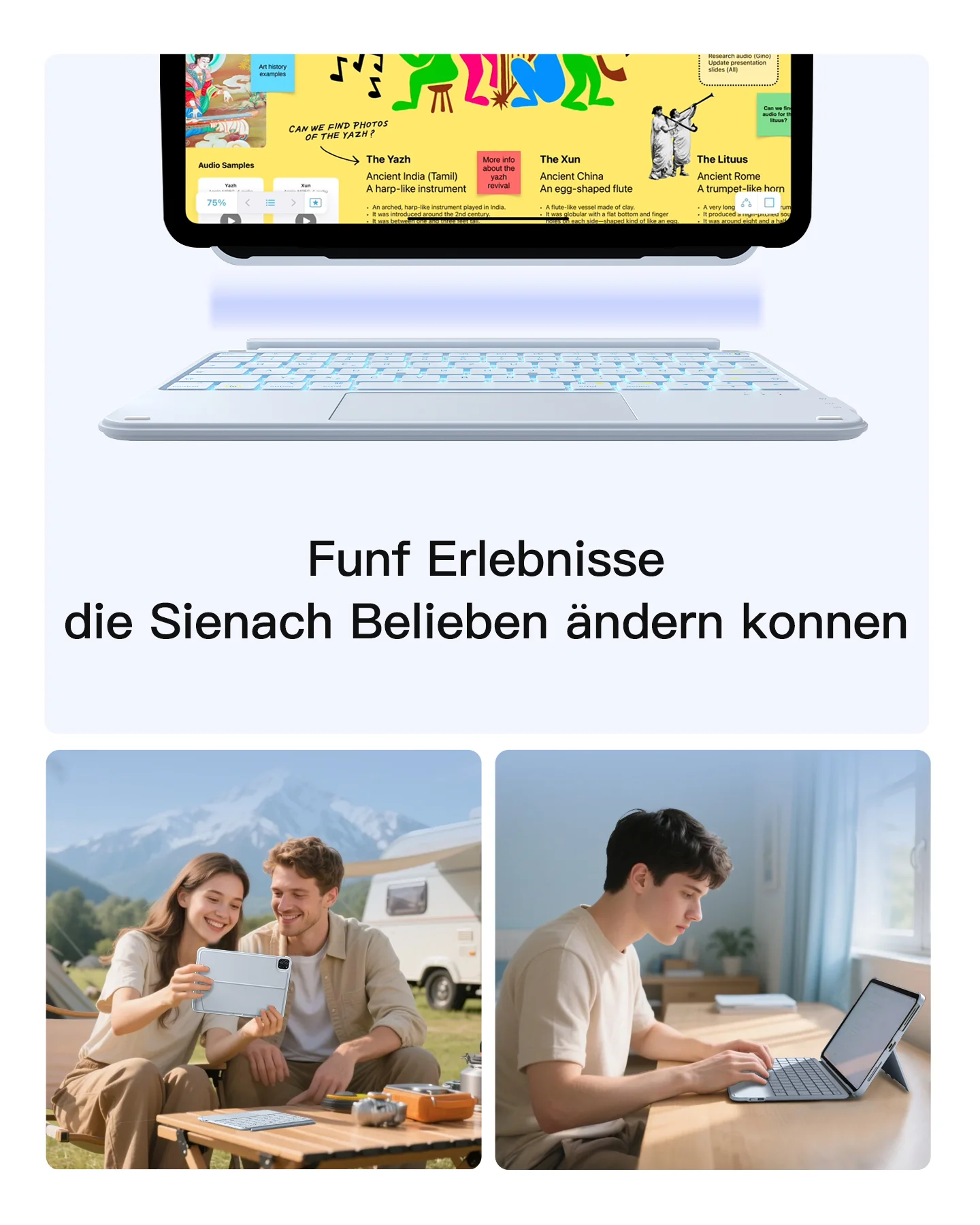 Abnehmbare Tastatur mit RGB-Beleuchtung für iPad 11/10 Gen A16 2025 11", iPad Air 11" (2026/2025), iPad Air 5/4, iPad Pro 11" 4/3/2/1, AceTouch, KB04122-RGB - Image 29
