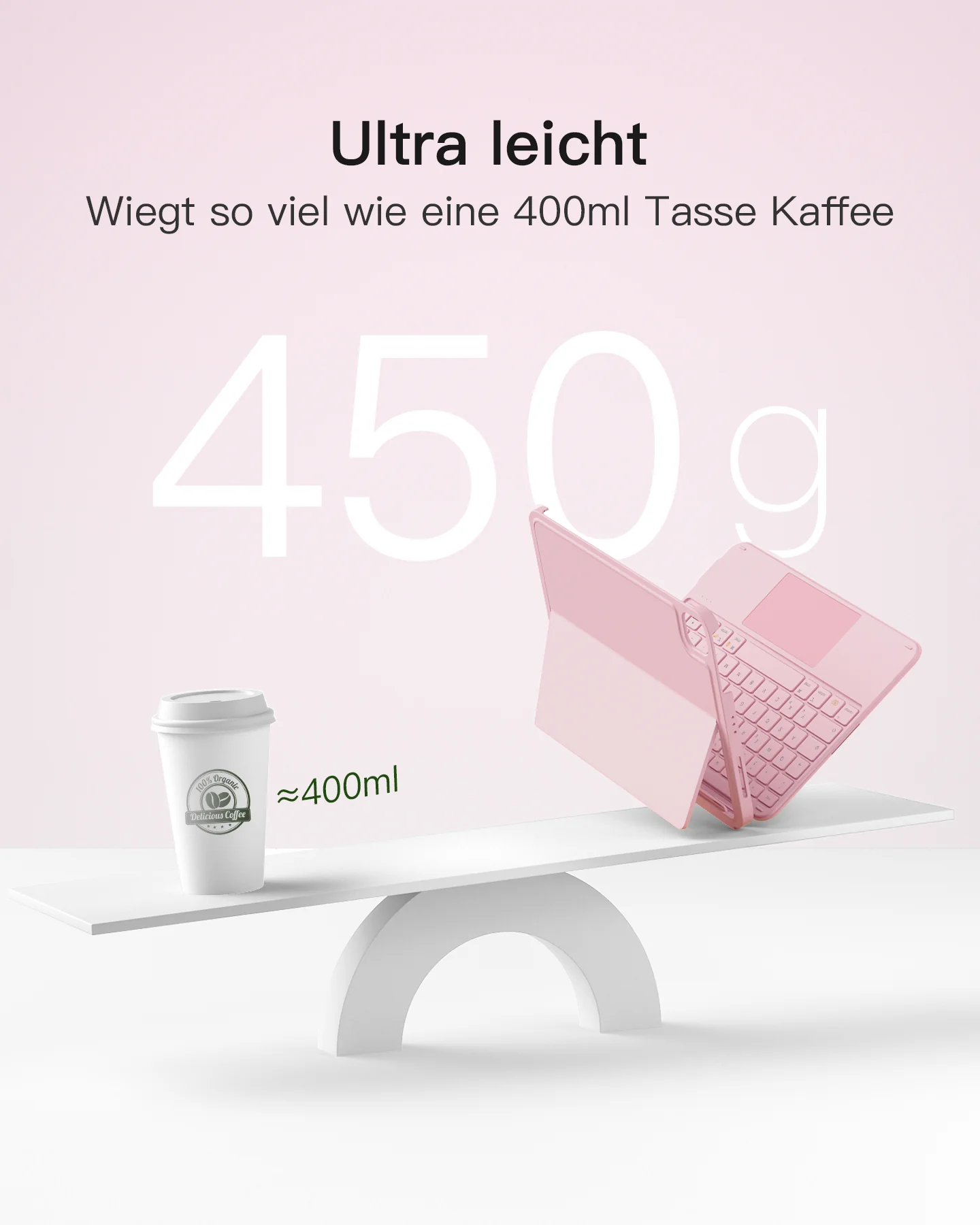 Ultraleicht Tastatur für iPad 11" (A16 2025), iPad 10, iPad Air 11" M4/M3/M2 (2026/2025/2024), iPad Air 5/4, iPad Pro 11" 4/3/2/1, QWERTZ, Acetouch, KB04122 - Image 40