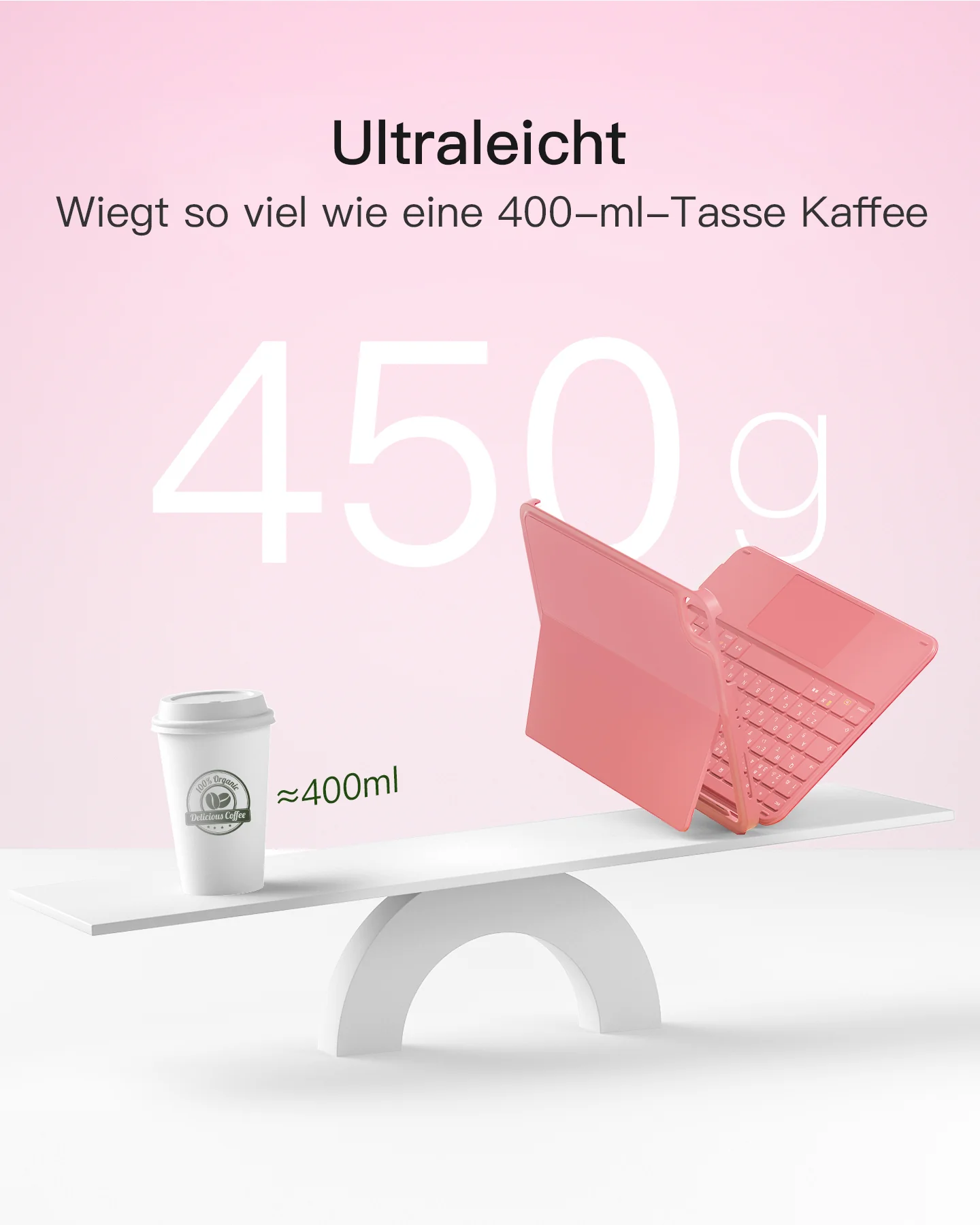 Ultraleicht Tastatur für iPad 11" (A16 2025), iPad 10, iPad Air 11" M4/M3/M2 (2026/2025/2024), iPad Air 5/4, iPad Pro 11" 4/3/2/1, QWERTZ, Acetouch, KB04122 - Image 47