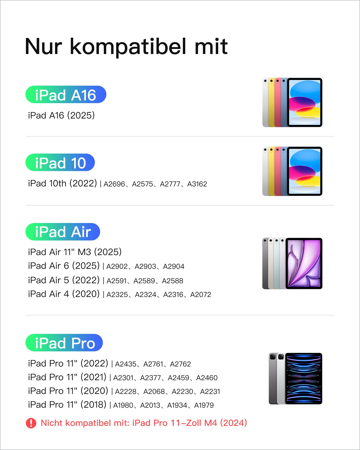 Ultraleicht Tastatur für iPad 11" (A16 2025), iPad 10, iPad Air 11" M4/M3/M2 (2026/2025/2024), iPad Air 5/4, iPad Pro 11" 4/3/2/1, QWERTZ, Acetouch, KB04122 - Image 48