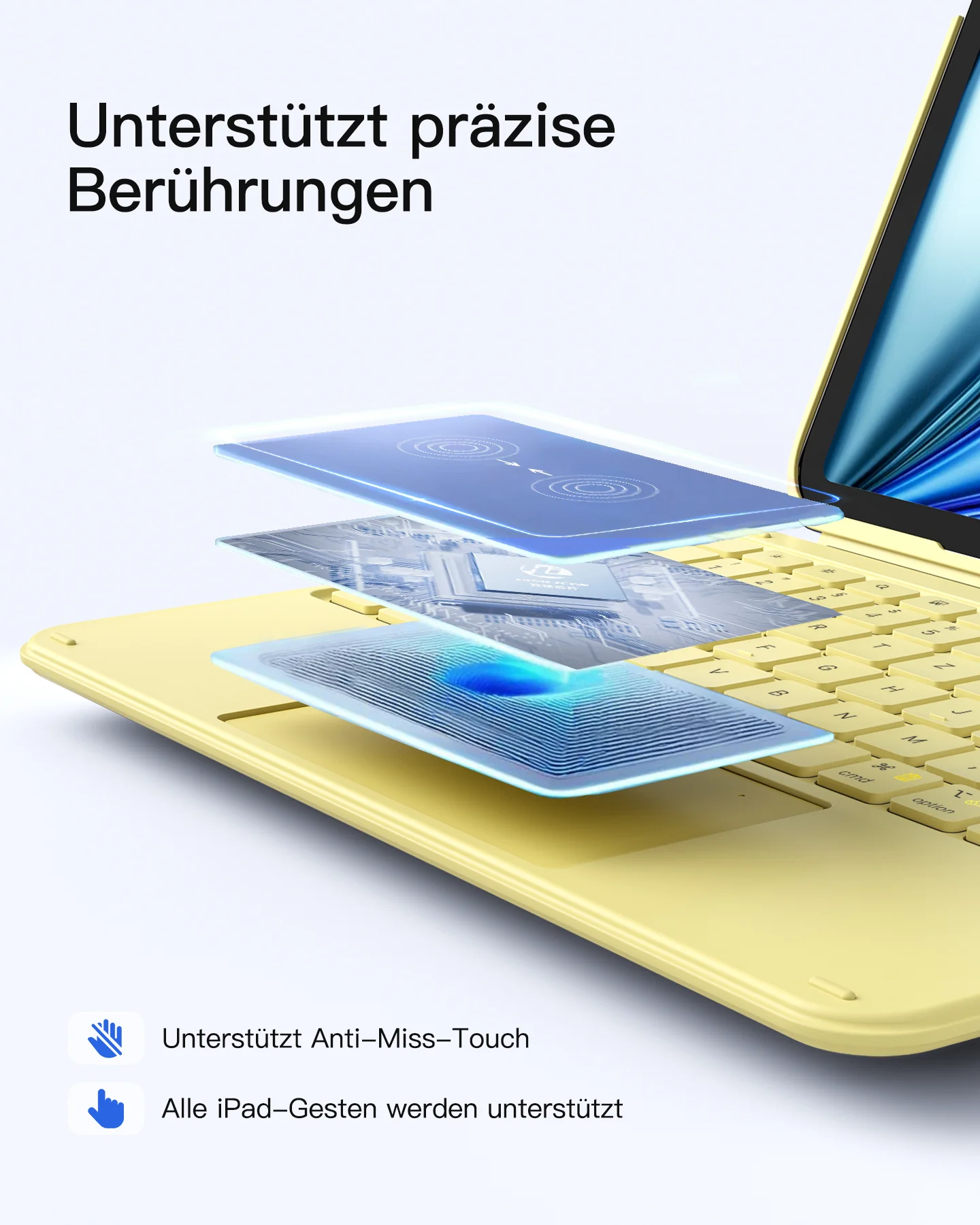 Ultraleicht Tastatur für iPad 11" (A16 2025), iPad 10, iPad Air 11" M4/M3/M2 (2026/2025/2024), iPad Air 5/4, iPad Pro 11" 4/3/2/1, QWERTZ, Acetouch, KB04122 - Image 67