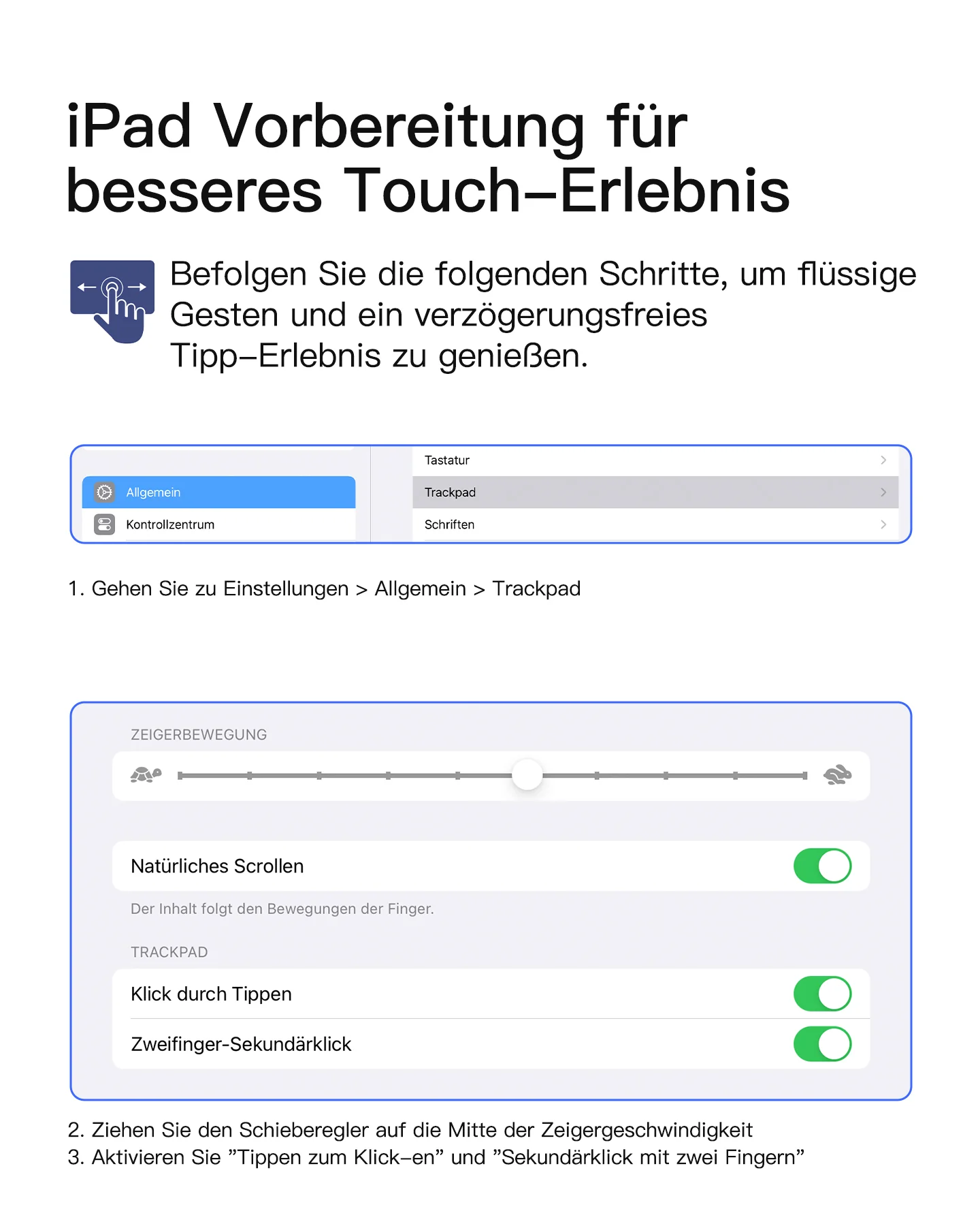 Ultraleicht Tastatur für iPad 11" (A16 2025), iPad 10, iPad Air 11" M4/M3/M2 (2026/2025/2024), iPad Air 5/4, iPad Pro 11" 4/3/2/1, QWERTZ, Acetouch, KB04122 - Image 7