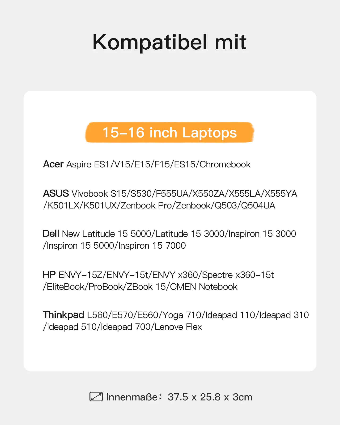EdgeKeeper 360° Rundumschutz Laptoptasche für 13-16 Zoll Laptops, MacBook Pro, MacBook Air, LB02006/B1 - Image 44