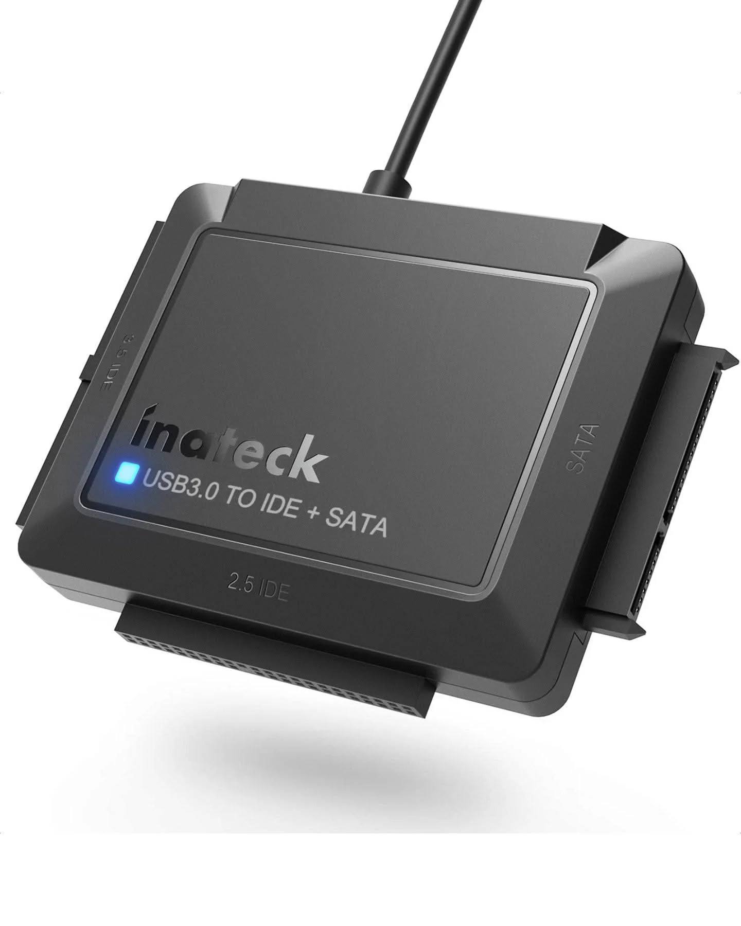 IDE/SATA USB 3.0 Adapter für 2.5/3.5 Zoll HDD/SSD Festplatten, mit 12V/2A Stromversorgung, SA03001