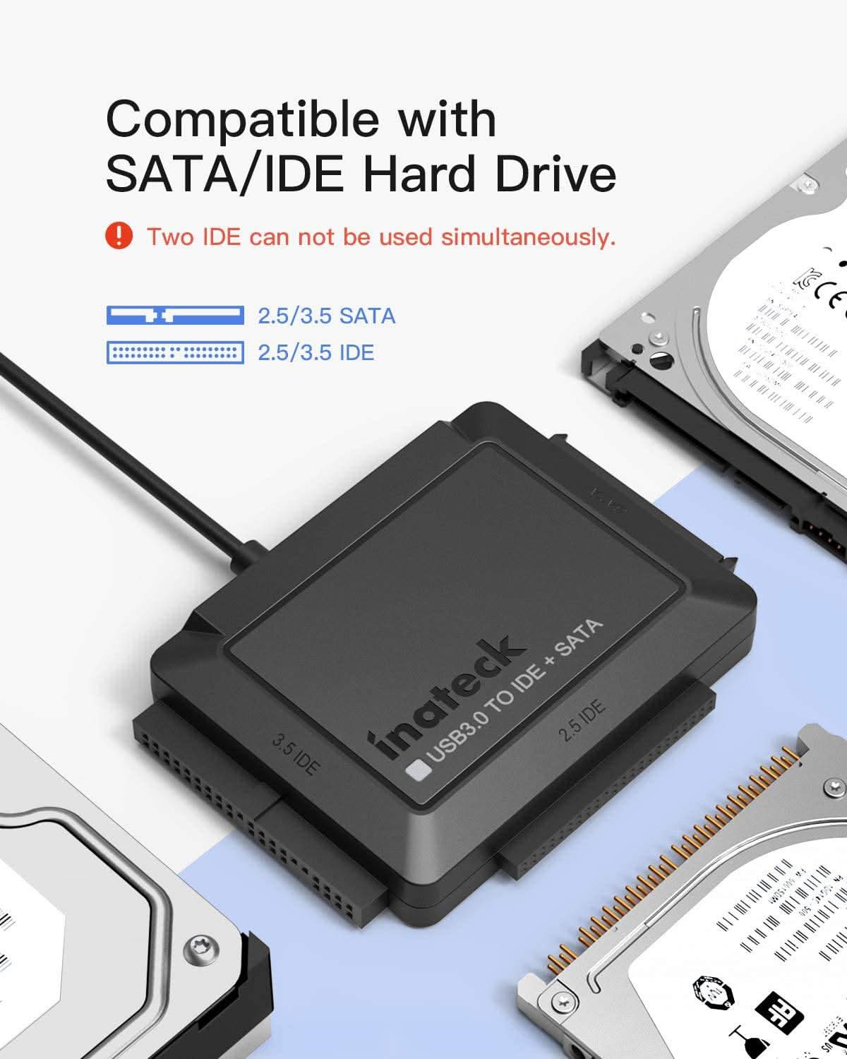 IDE/SATA USB 3.0 Adapter für 2.5/3.5 Zoll HDD/SSD Festplatten, mit 12V/2A Stromversorgung, SA03001 - Image 2