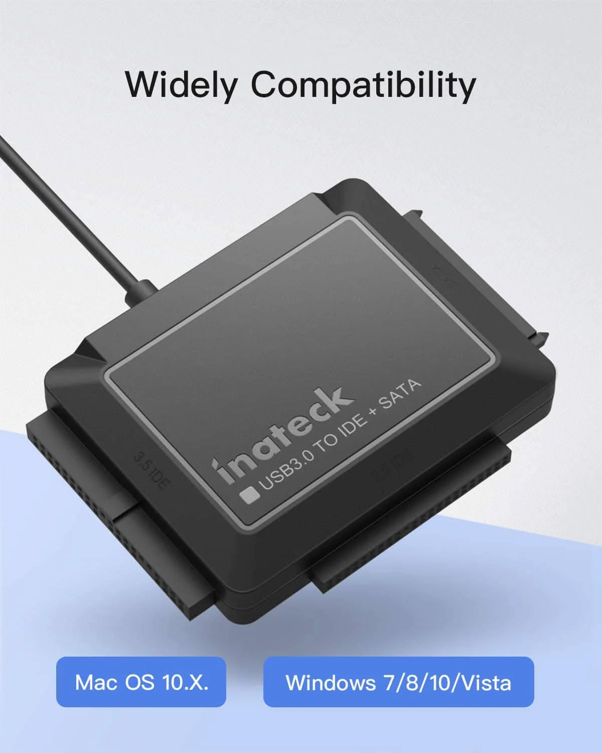 IDE/SATA USB 3.0 Adapter für 2.5/3.5 Zoll HDD/SSD Festplatten, mit 12V/2A Stromversorgung, SA03001 - Image 4