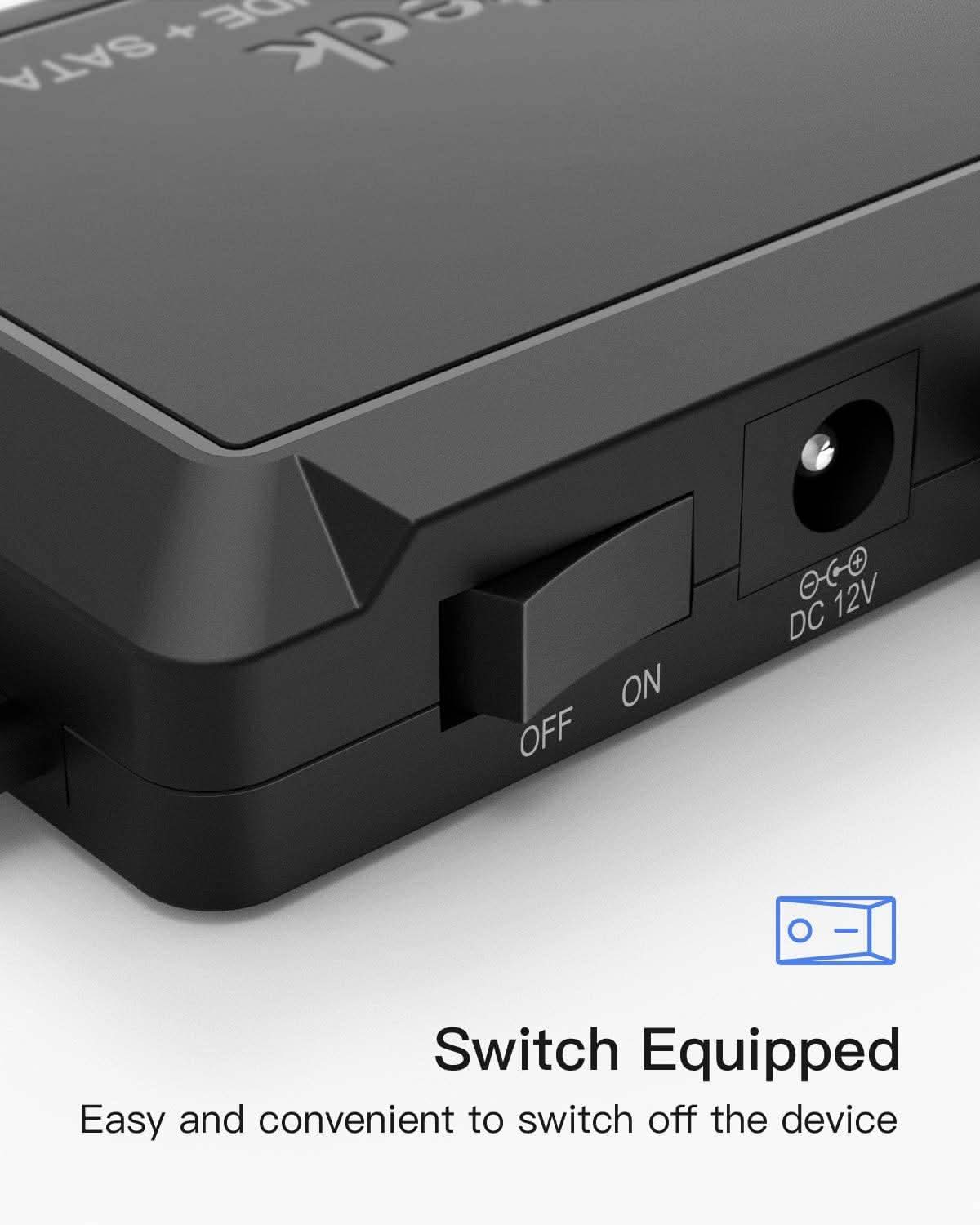 IDE/SATA USB 3.0 Adapter für 2.5/3.5 Zoll HDD/SSD Festplatten, mit 12V/2A Stromversorgung, SA03001 - Image 5