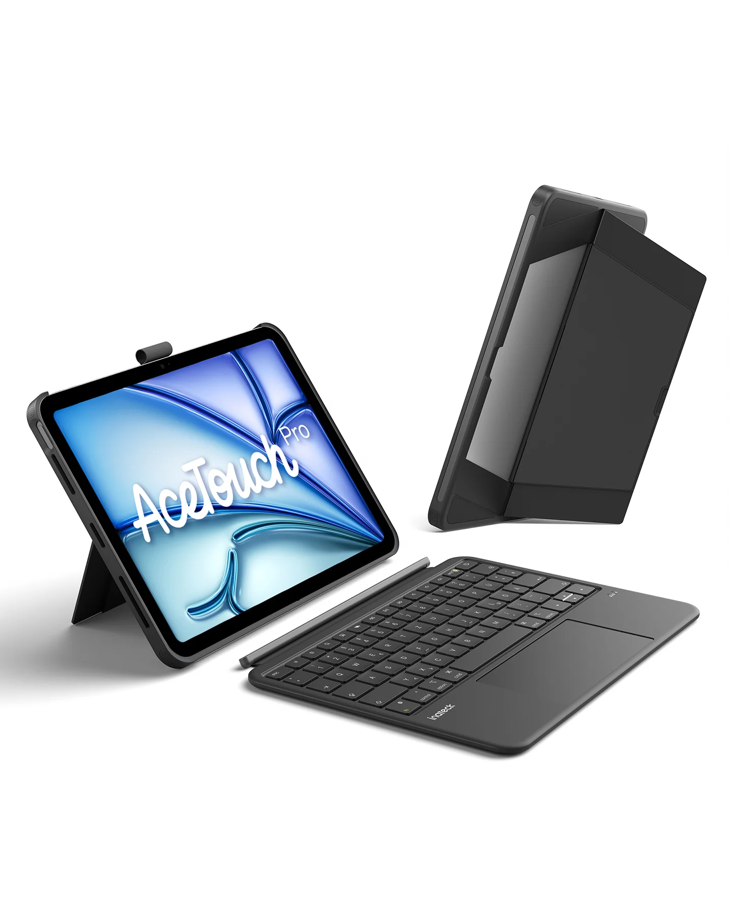 Inateck Abnehmbar Hülle mit Tastatur für iPad Air 11 Zoll(2026/2025/2024), iPad Air 5/4,für iPad Pro 11 Zoll, QWERTZ, AceTouch Pro, KB403-11A | Red Dot Design Award 2026 - Image 11