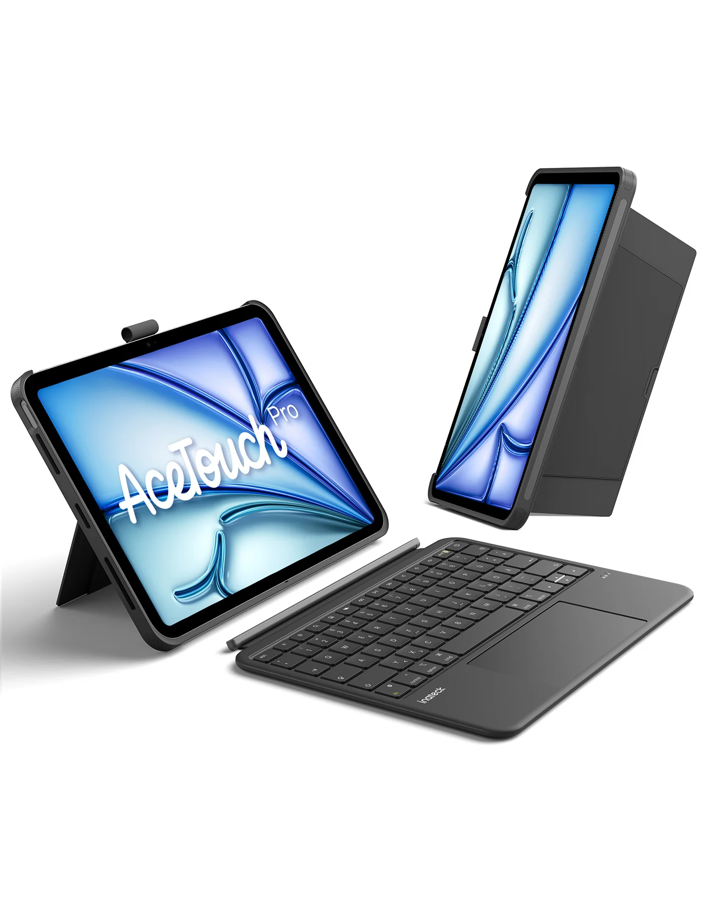 Inateck Abnehmbar Hülle mit Tastatur für iPad Air 11 Zoll(2026/2025/2024), iPad Air 5/4,für iPad Pro 11 Zoll, QWERTZ, AceTouch Pro, KB403-11A | Red Dot Design Award 2026 - Image 13
