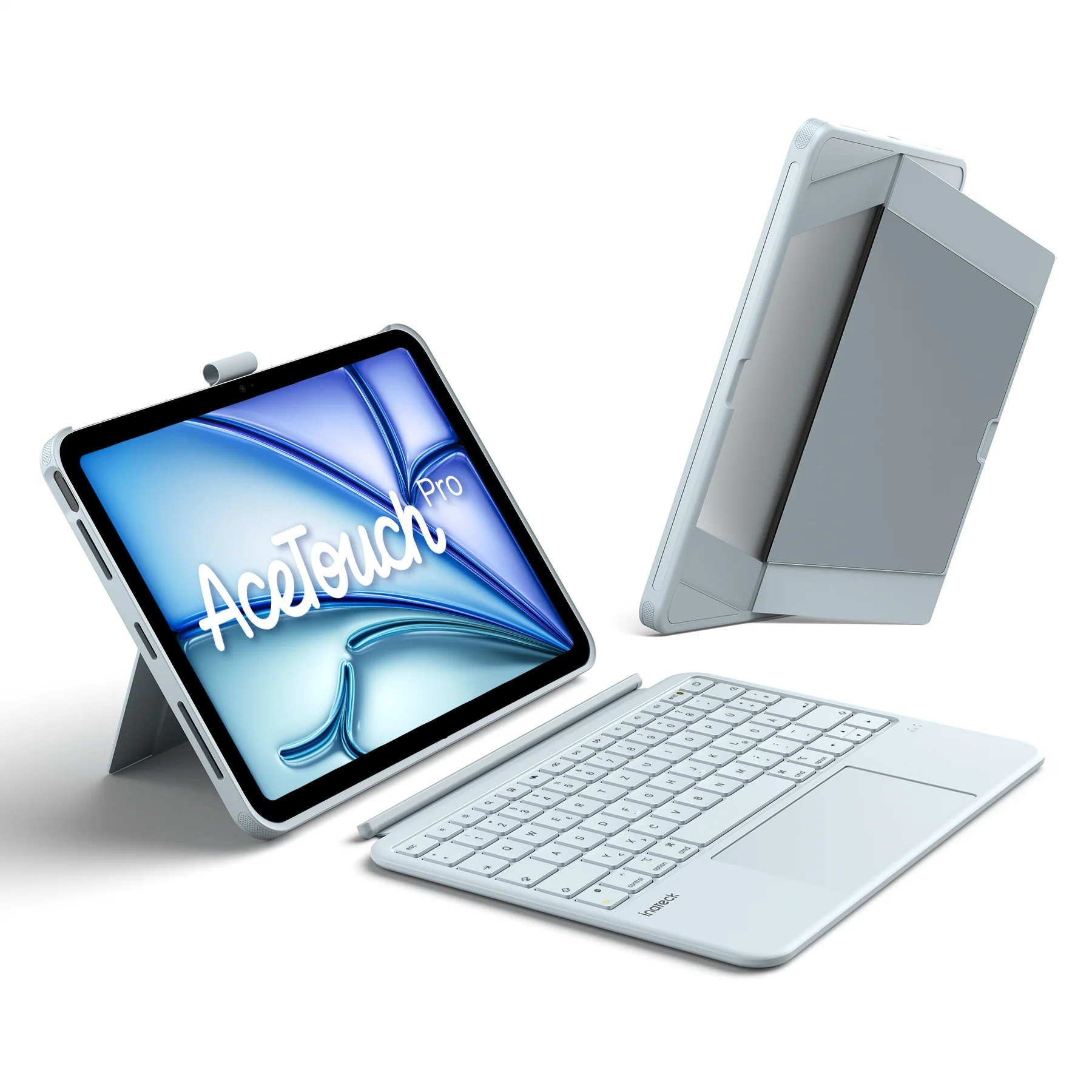 Inateck Abnehmbar Hülle mit Tastatur für iPad Air 11 Zoll(2026/2025/2024), iPad Air 5/4,für iPad Pro 11 Zoll, QWERTZ, AceTouch Pro, KB403-11A | Red Dot Design Award 2026 - Image 14