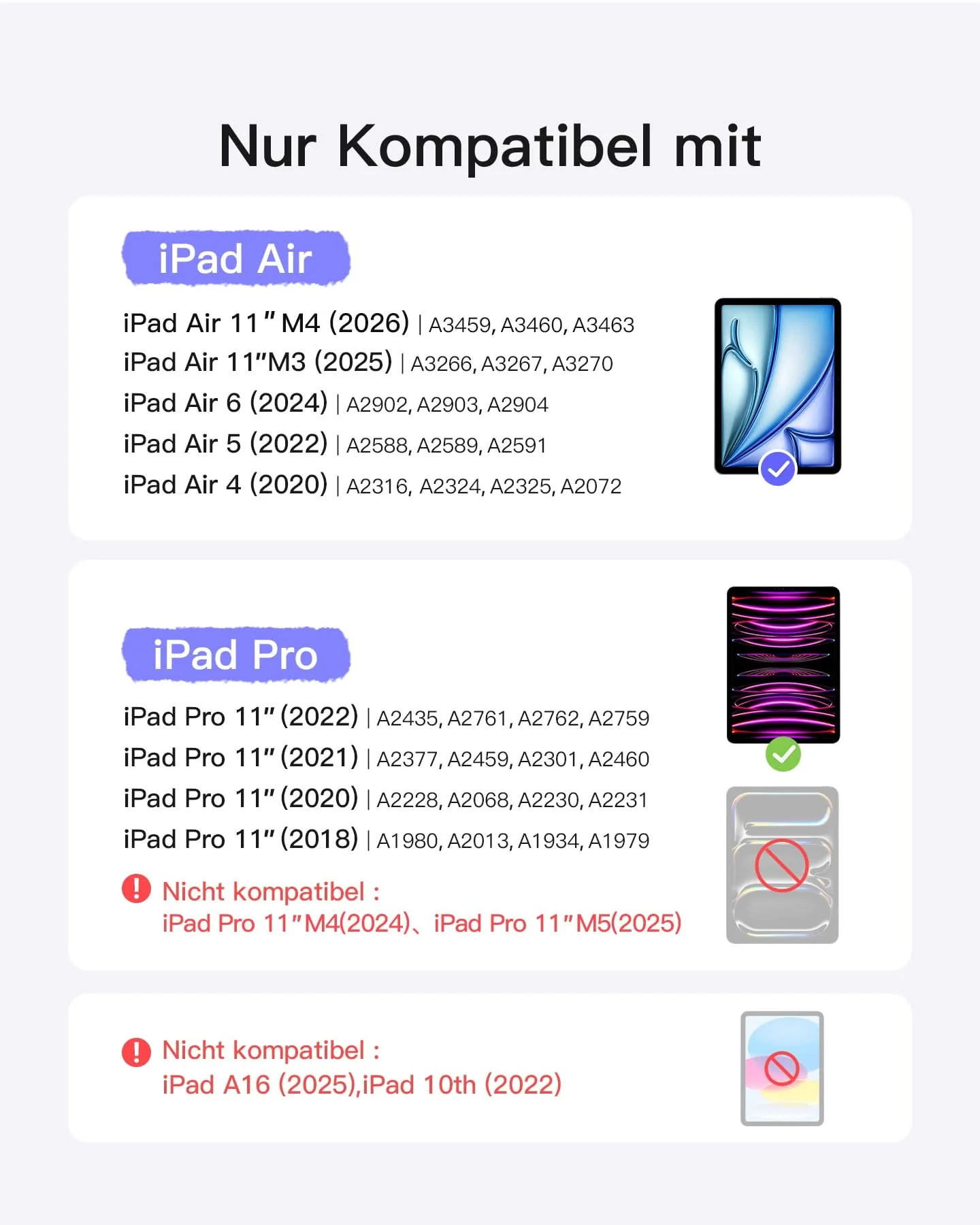 Inateck NeoMagic Magnetische Tastatur Hülle für iPad Air 11 Zoll(2025/2024), Magic Keyboard für iPad Pro 11", KB903-11A - Image 13