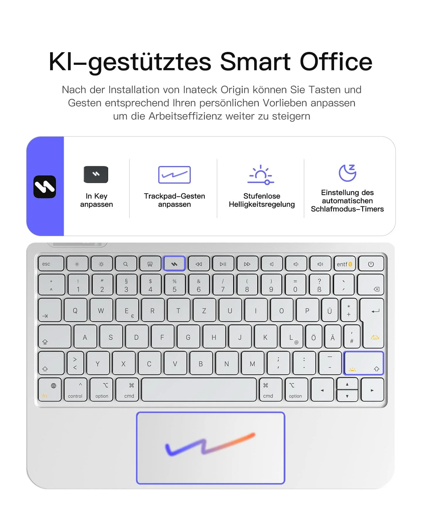 Inateck NeoMagic Magnetische Tastatur Hülle für iPad Air 11 Zoll(2025/2024), Magic Keyboard für iPad Pro 11", KB903-11A - Image 15