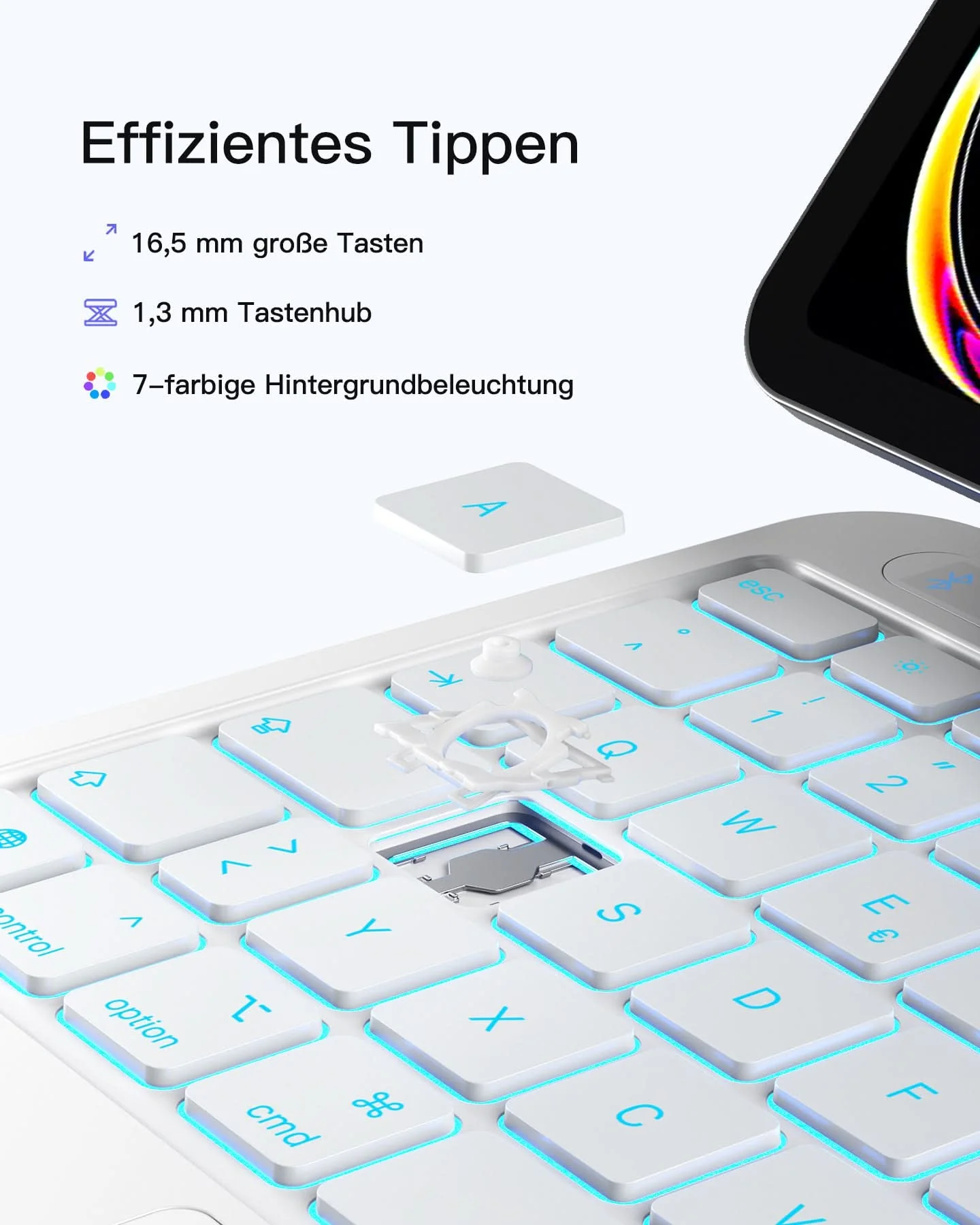 Inateck NeoMagic Magnetische Tastatur Hülle für iPad Air 11 Zoll(2025/2024), Magic Keyboard für iPad Pro 11", KB903-11A - Image 16