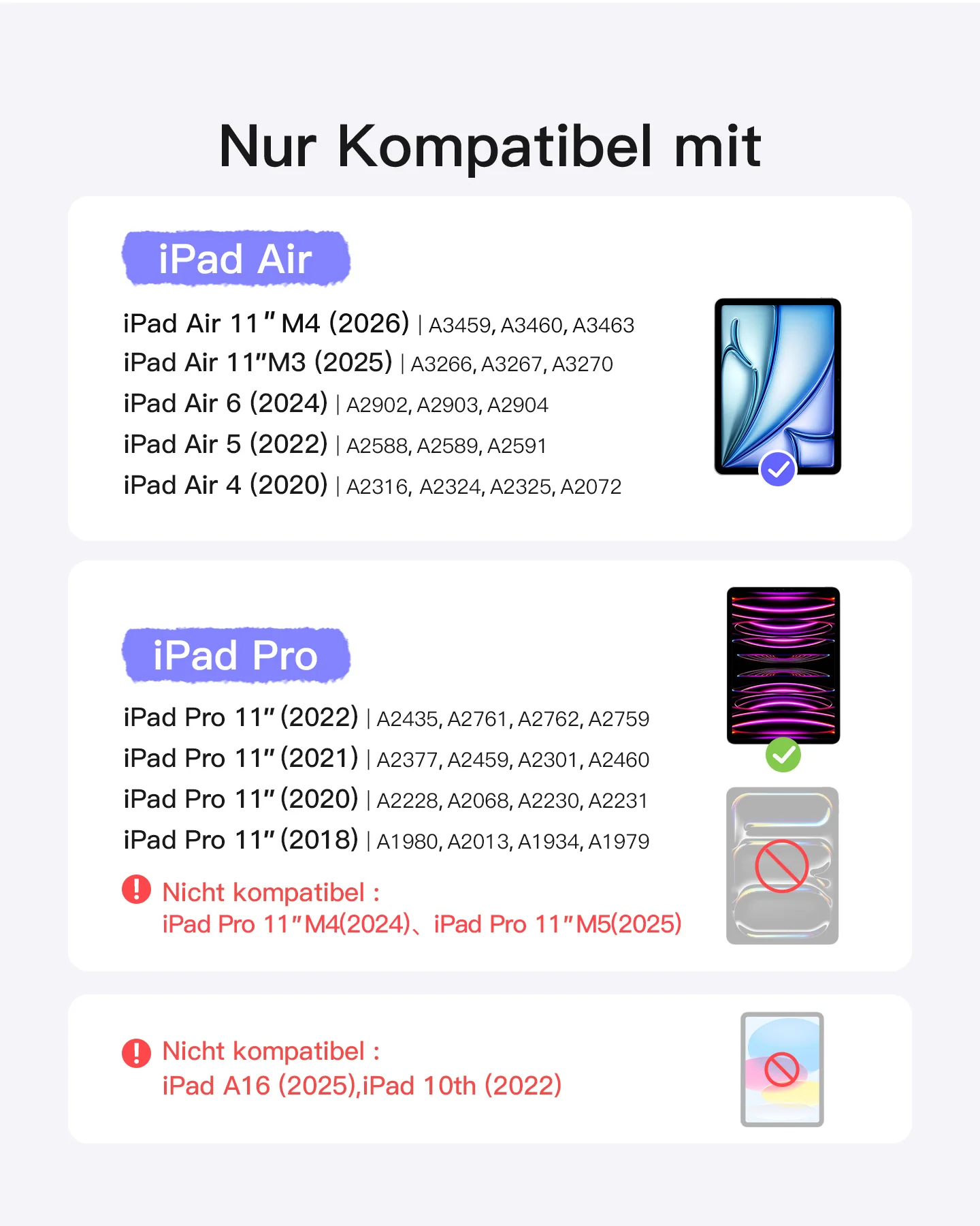 Inateck NeoMagic Magnetische Tastatur Hülle für iPad Air 11 Zoll(2025/2024), Magic Keyboard für iPad Pro 11", KB903-11A - Image 2