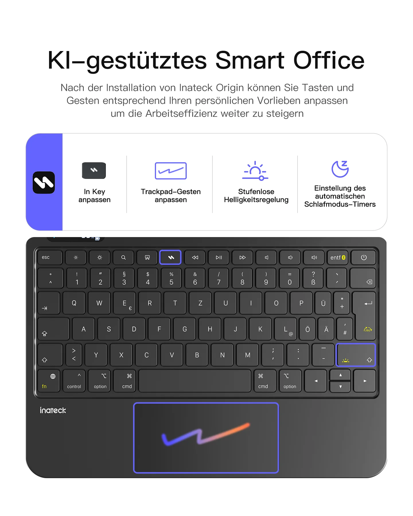 Inateck NeoMagic Magnetische Tastatur Hülle für iPad Air 11 Zoll(2025/2024), Magic Keyboard für iPad Pro 11", KB903-11A - Image 5