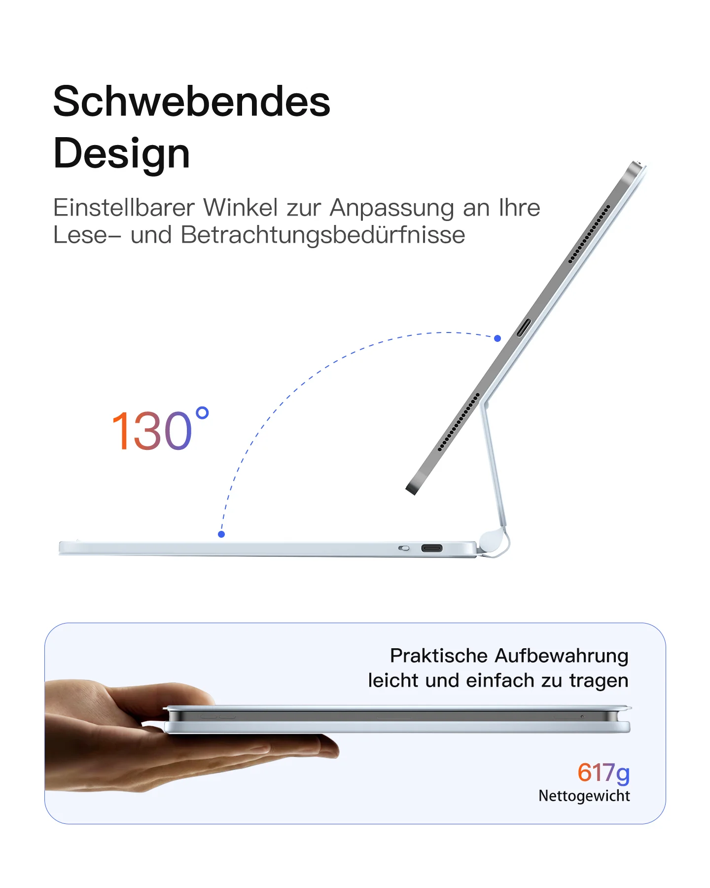 Neo Magic Magnetische Tastaturhülle für iPad Air 11" M4/M3/M2 (2026/2025/2024), iPad Air 5/4, iPad Pro 11" 4/3/2/1, KB09119 - Image 11