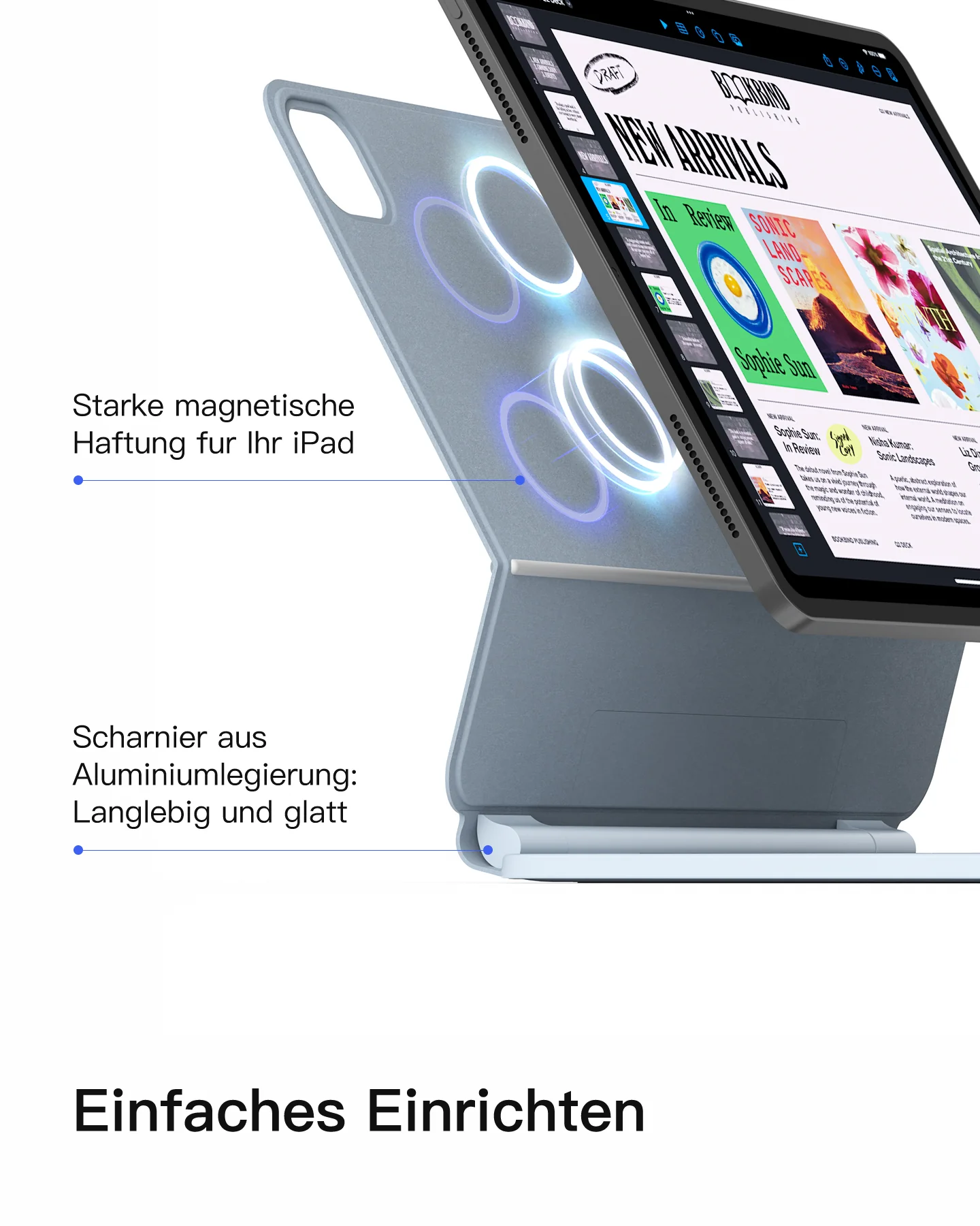Neo Magic Magnetische Tastaturhülle für iPad Air 11" M4/M3/M2 (2026/2025/2024), iPad Air 5/4, iPad Pro 11" 4/3/2/1, KB09119 - Image 12