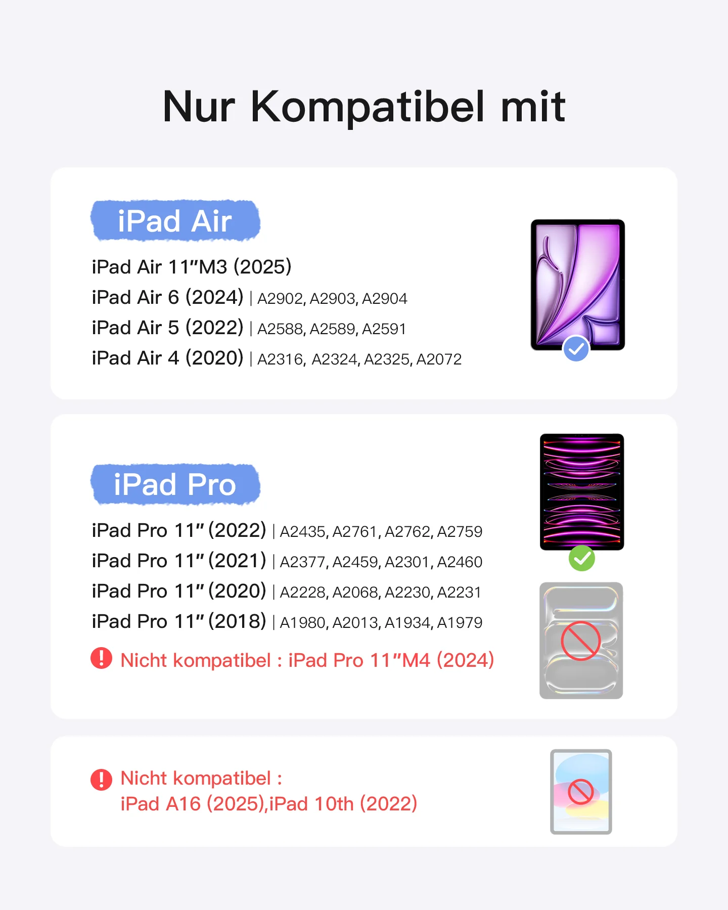 Neo Magic Magnetische Tastaturhülle für iPad Air 11" M4/M3/M2 (2026/2025/2024), iPad Air 5/4, iPad Pro 11" 4/3/2/1, KB09119 - Image 2