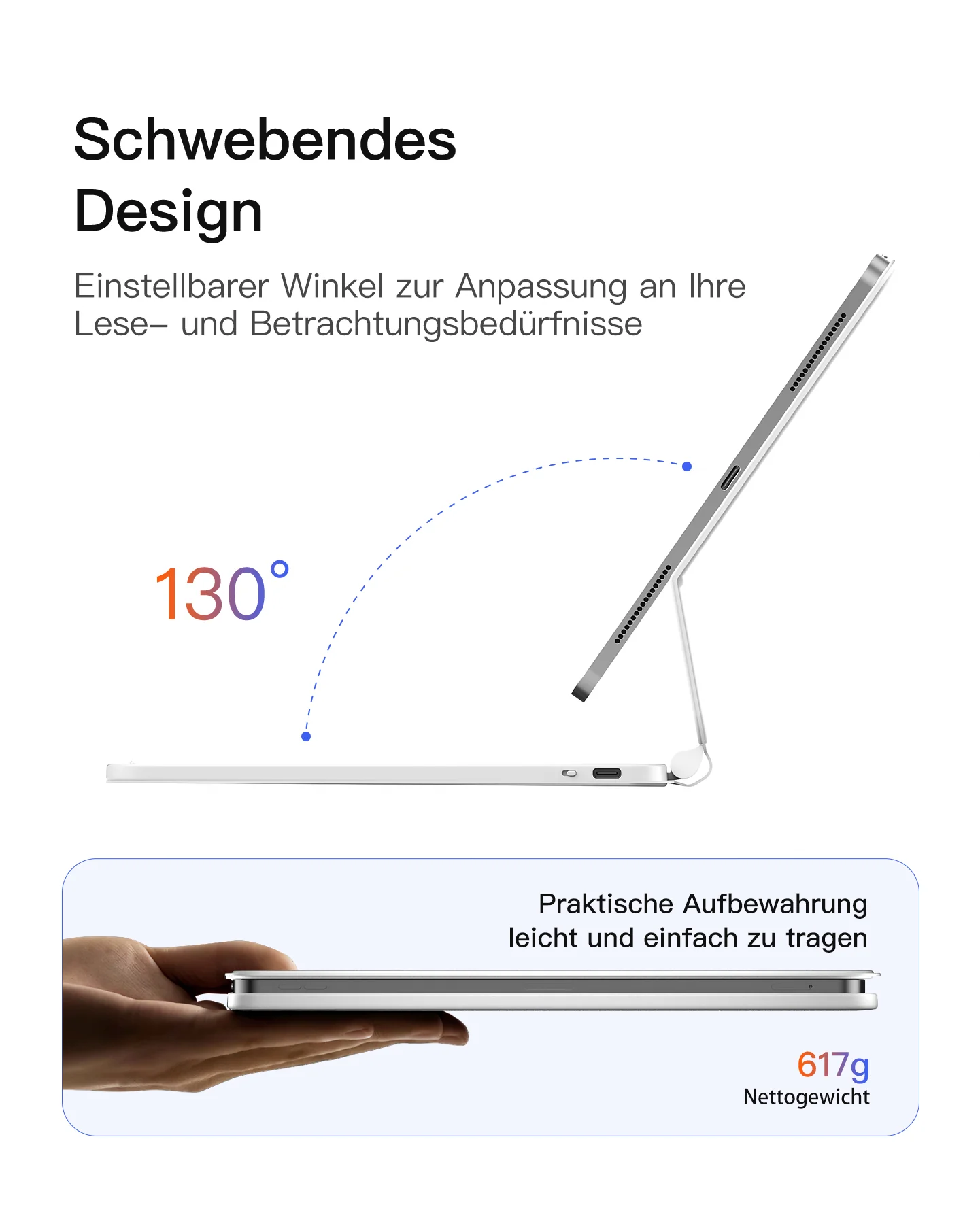 Neo Magic Magnetische Tastaturhülle für iPad Air 11" M4/M3/M2 (2026/2025/2024), iPad Air 5/4, iPad Pro 11" 4/3/2/1, KB09119 - Image 23