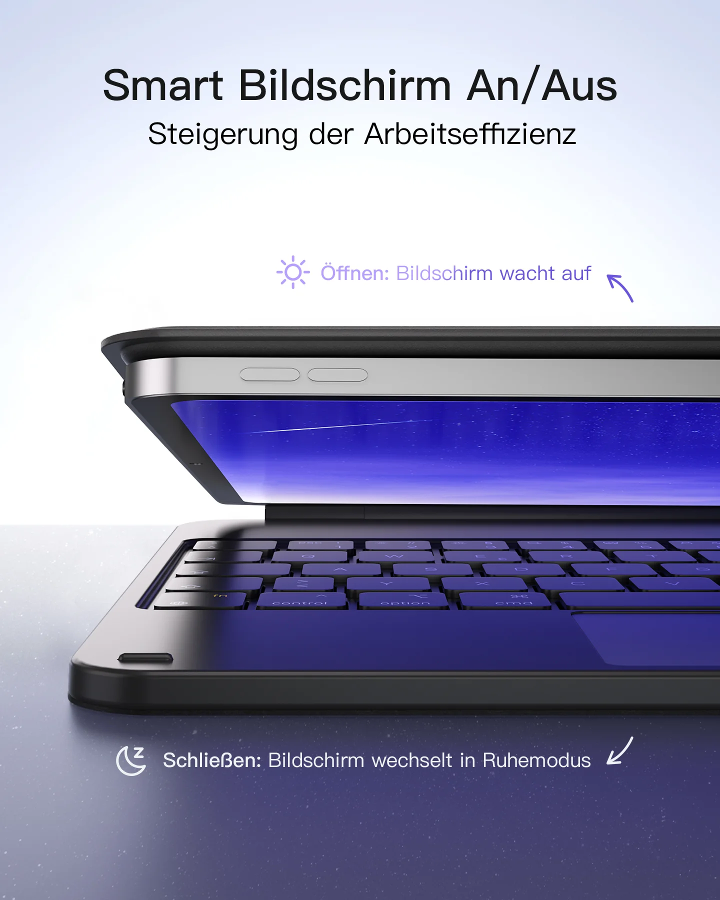 Neo Magic Magnetische Tastaturhülle für iPad Air 11" M4/M3/M2 (2026/2025/2024), iPad Air 5/4, iPad Pro 11" 4/3/2/1, KB09119 - Image 3