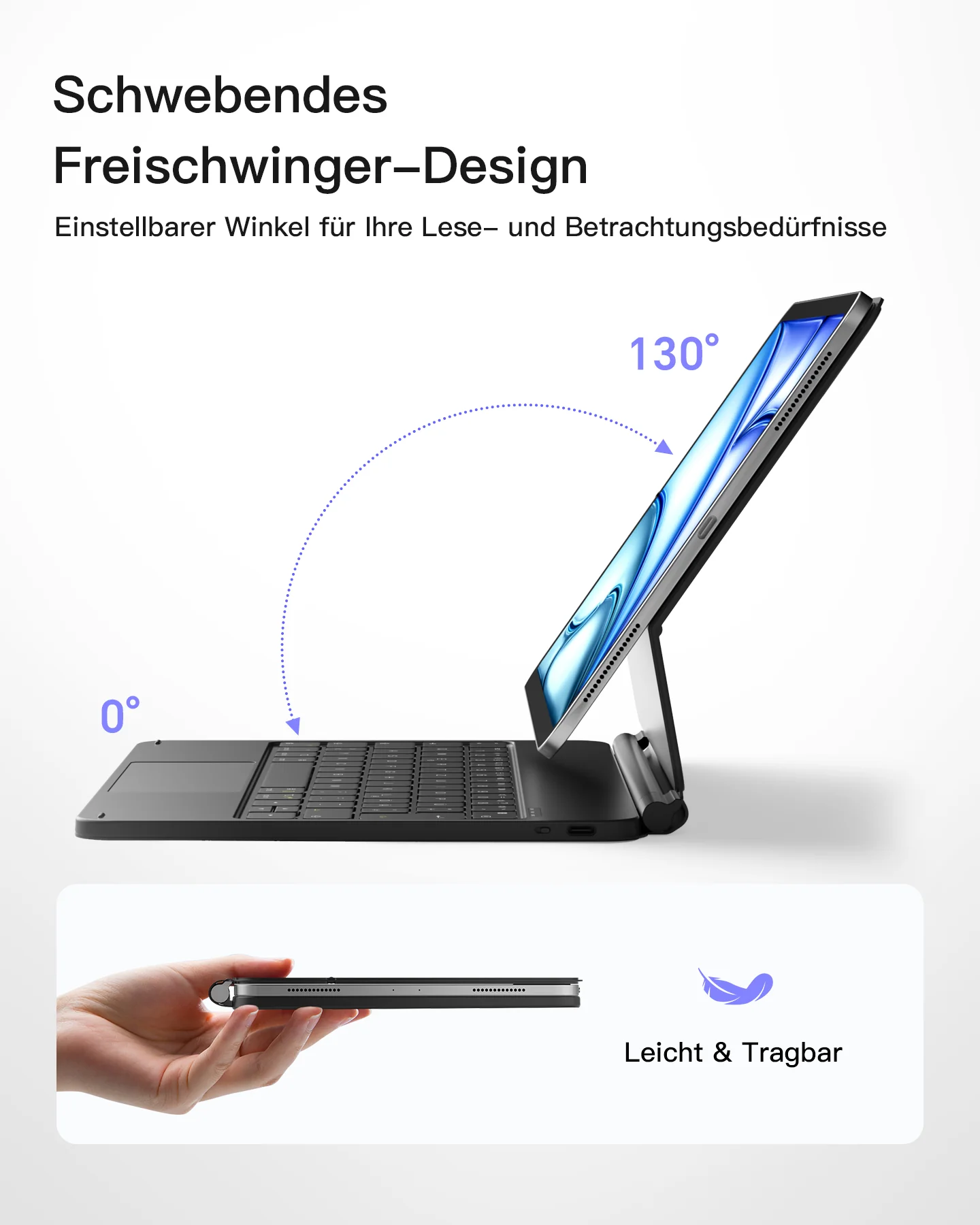 Neo Magic Magnetische Tastaturhülle für iPad Air 11" M4/M3/M2 (2026/2025/2024), iPad Air 5/4, iPad Pro 11" 4/3/2/1, KB09119 - Image 4