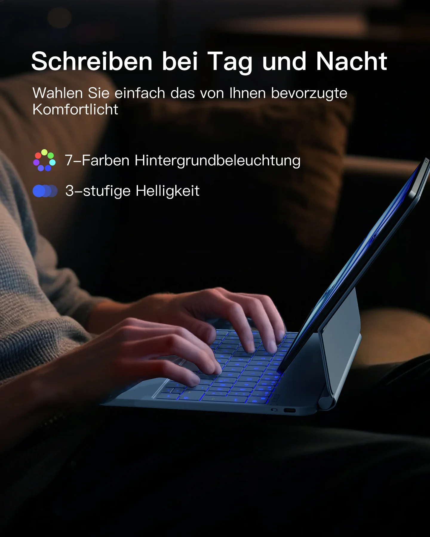 Neo Magic Magnetische Tastaturhülle für iPad Air 11" M4/M3/M2 (2026/2025/2024), iPad Air 5/4, iPad Pro 11" 4/3/2/1, KB09119 - Image 8