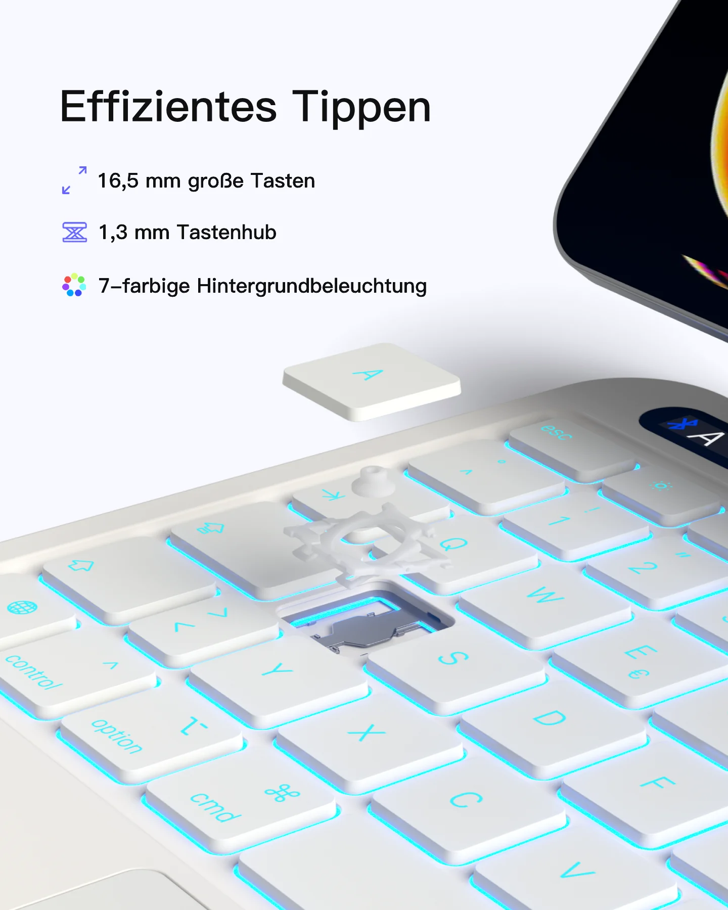 NeoMagic Magnetische Tastatur Hülle für iPad 11/10 Gen 2025 A16 11", QWERTZ, KB903-10 - Image 20