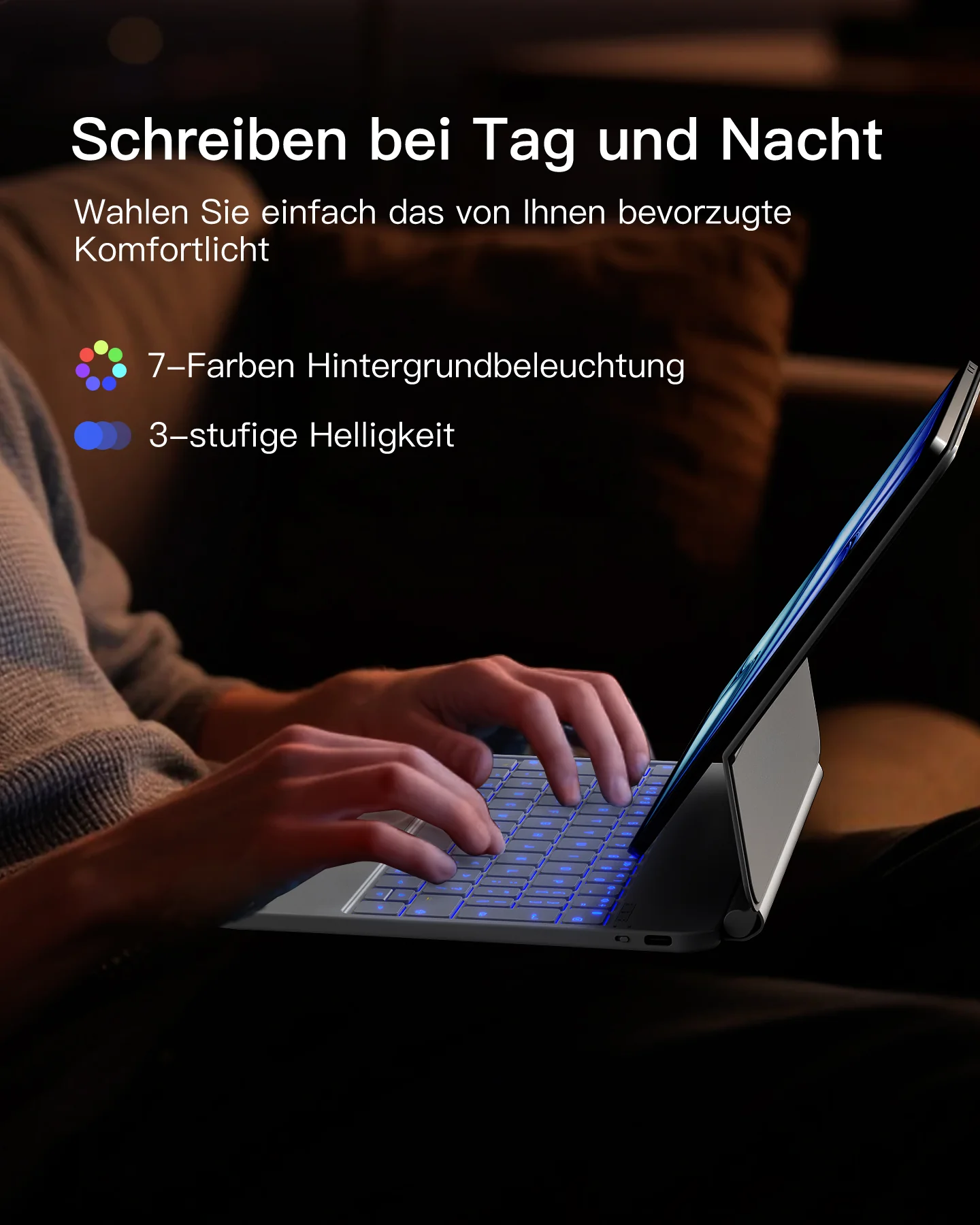 NeoMagic Magnetische Tastatur Hülle für iPad 11" (A16 2025), iPad 10, KB09119-10 - Image 23