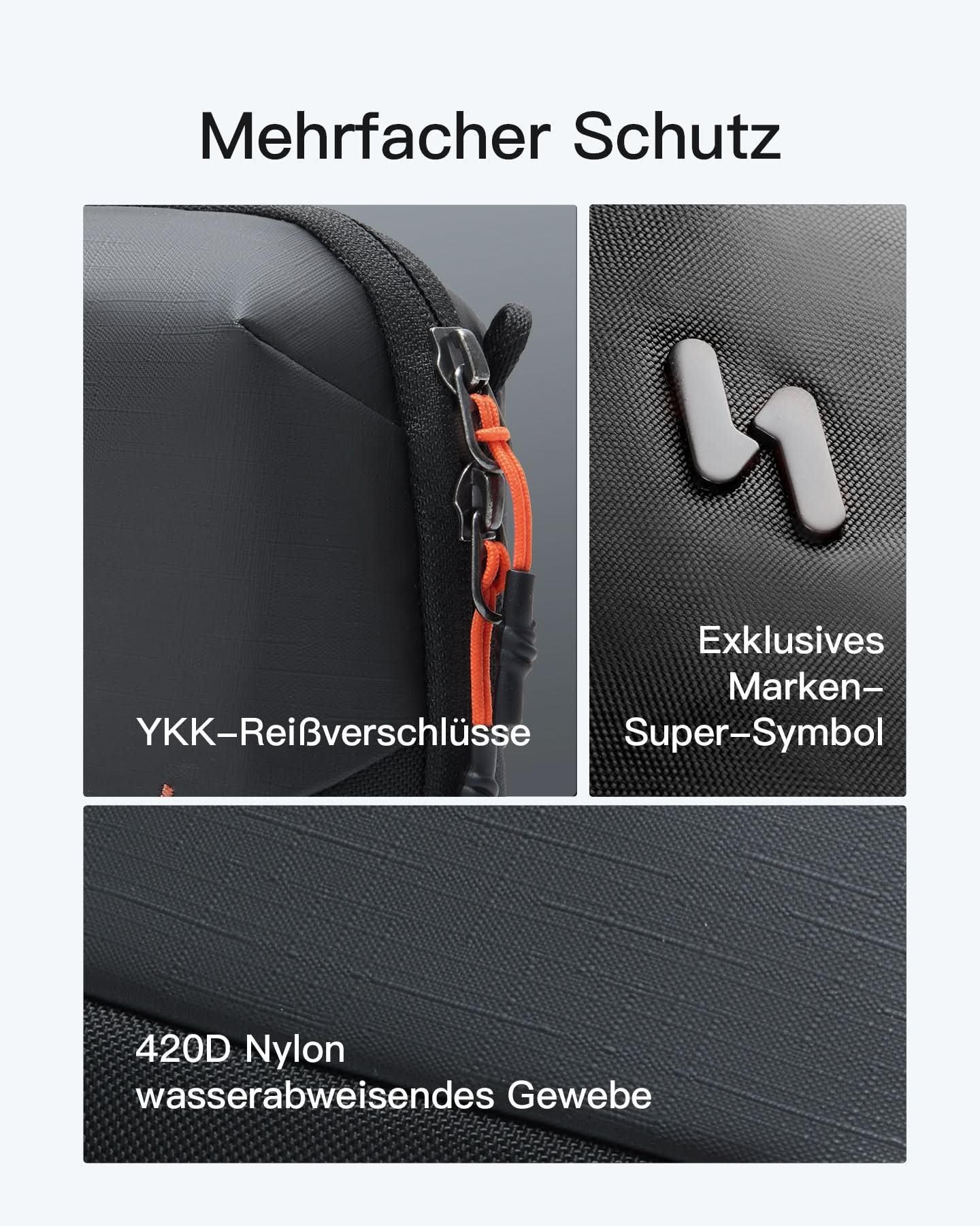 Praktischer Organizer für Elektronisches Zubehör, Spritz Wasserresistente Reisetasche, ABM35S - Image 10