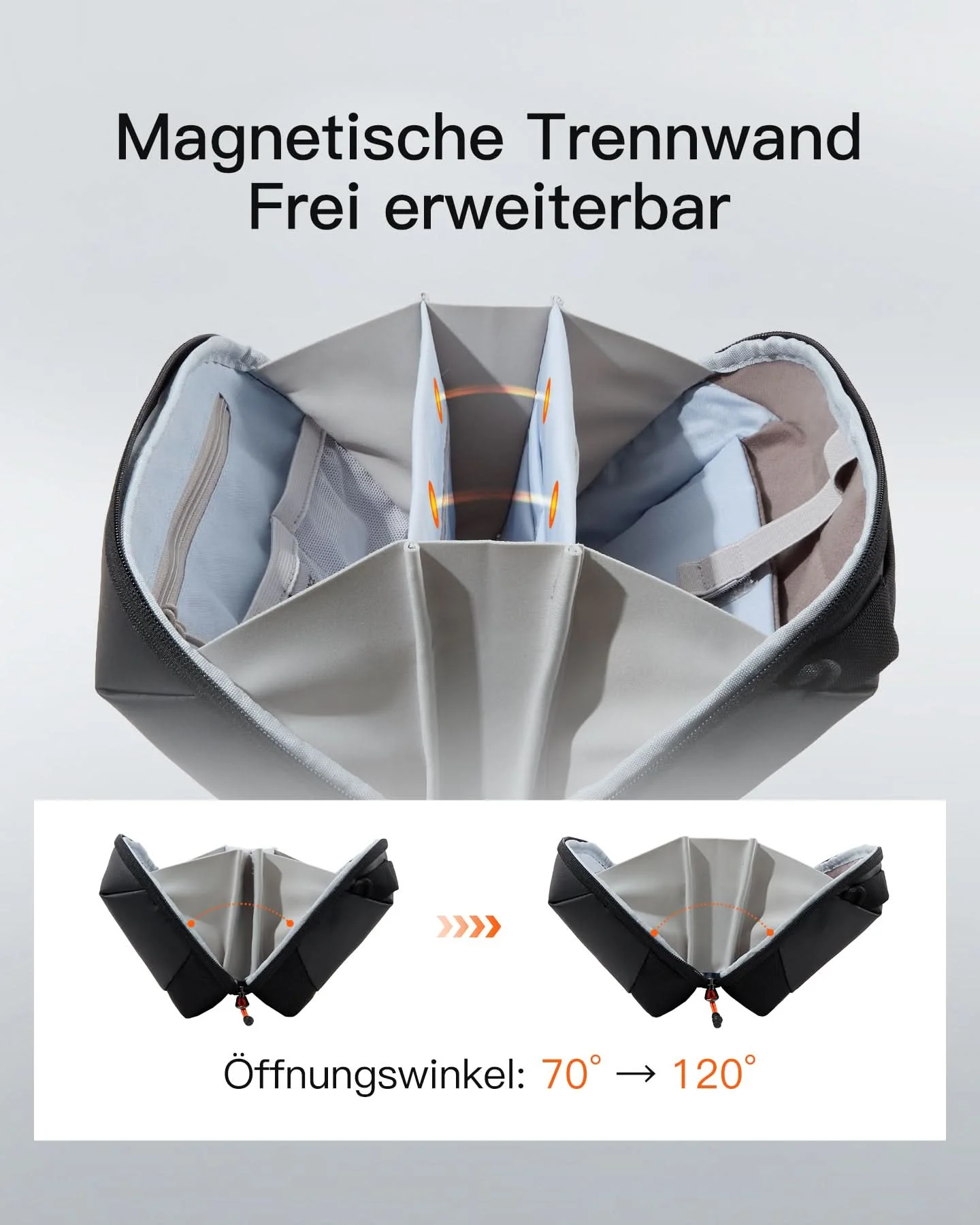 Praktischer Organizer für Elektronisches Zubehör, Spritz Wasserresistente Reisetasche, ABM35S - Image 8