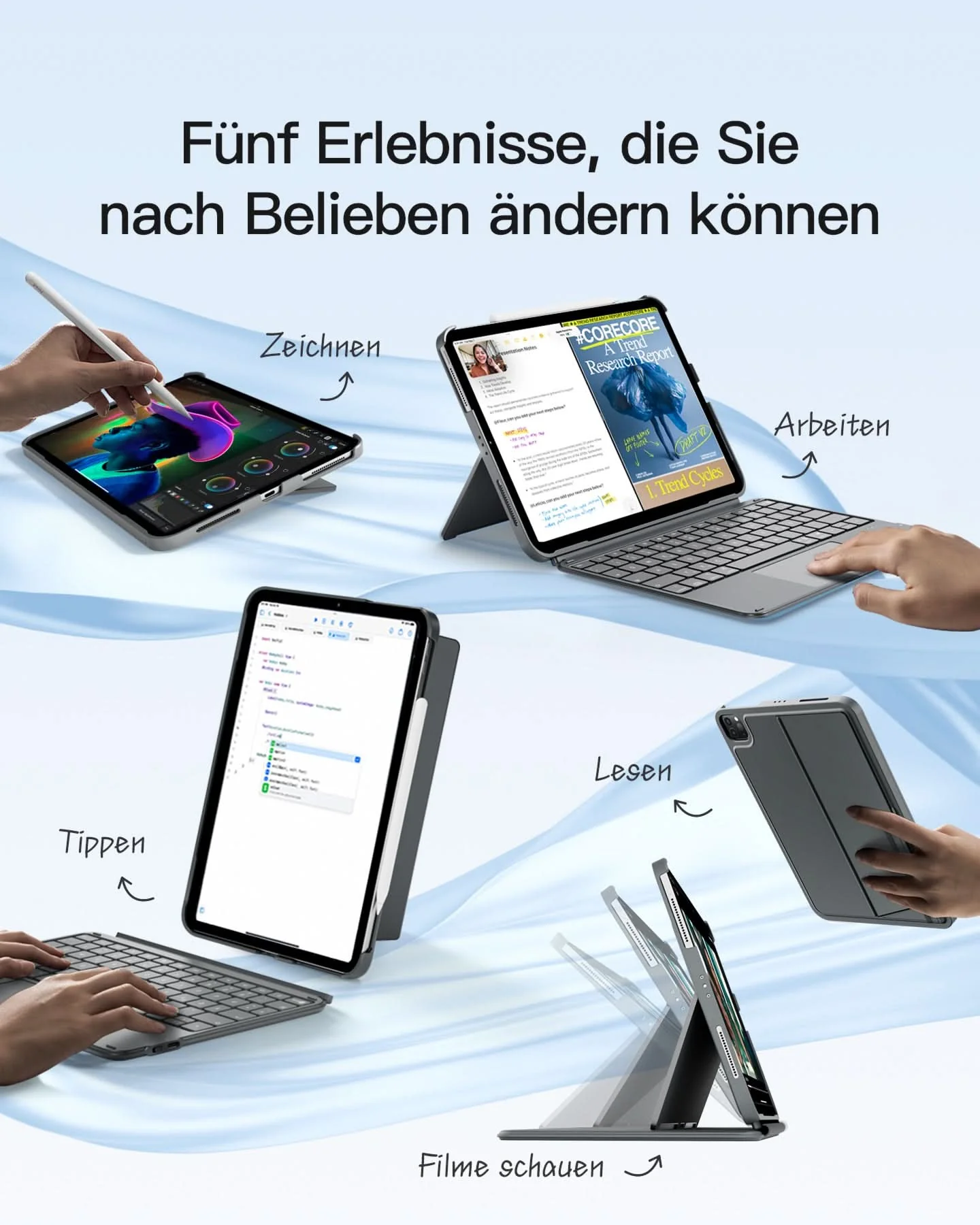 Ultraleicht Schlank Tastatur für iPad Pro 11-Zoll (M4/M5 2024/2025), KB04122-11 - Image 4
