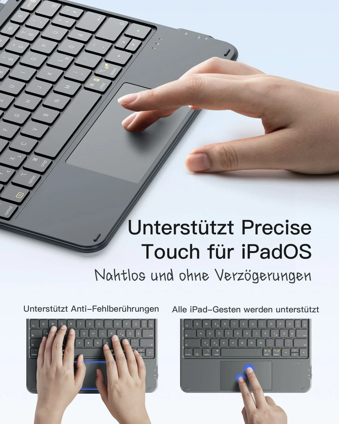 Ultraleicht Schlank Tastatur für iPad Pro 11-Zoll (M4/M5 2024/2025), KB04122-11 - Image 5