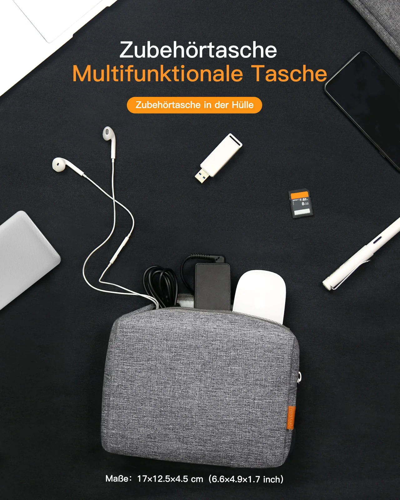 Ultraleichte Laptoptasche Hülle 13-16 Zoll mit Zubehörtasche, LB01005 - Image 35